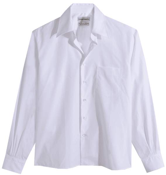 white camisa shirt – Camisas Manolo
