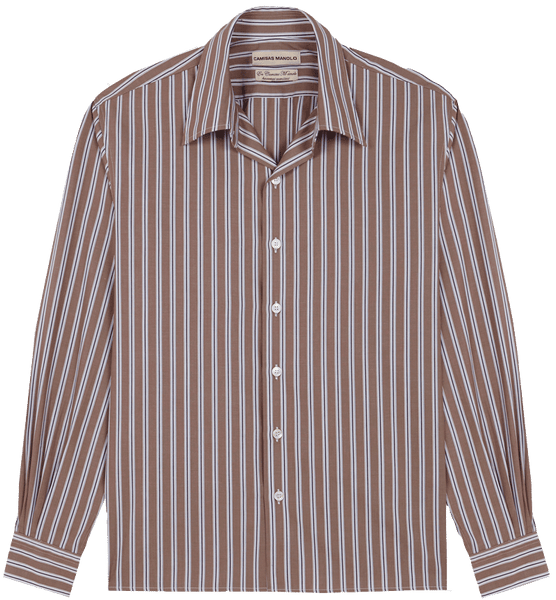brown white/black stripes camisa shirt – Camisas Manolo brown white/black stripes camisa shirt – Camisas Manolo