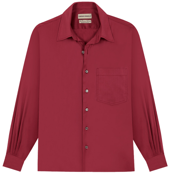 BURGUNDY CAMPO SHIRT – Camisas Manolo