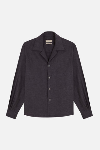 トップス CAMISAS MANOLO GREY BUENAS NOCHES SHIRT dark grey buenas noches shirt – Camisas Manolo