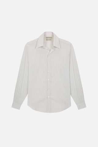 off white black pinstripe normal shirt – Camisas Manolo