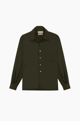トップス CAMISAS MANOLO CAMPO SHIRT DARK GREEN MANOLOSHIRTS-