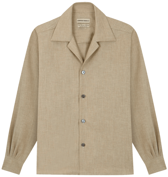 BEIGE BUENAS NOCHES SHIRT – Camisas Manolo