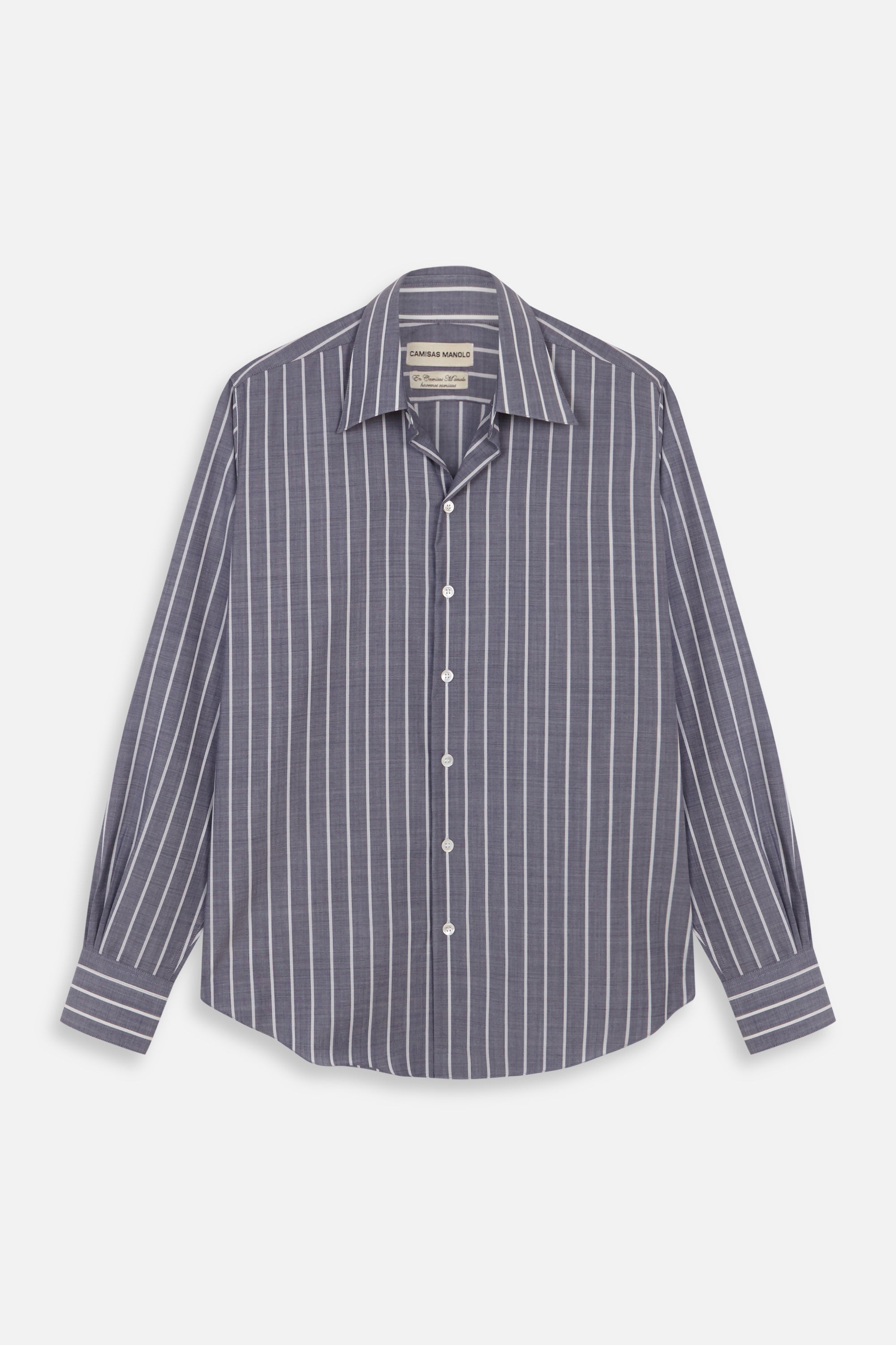 BLUE WHITE STRIPES NORMAL SHIRT