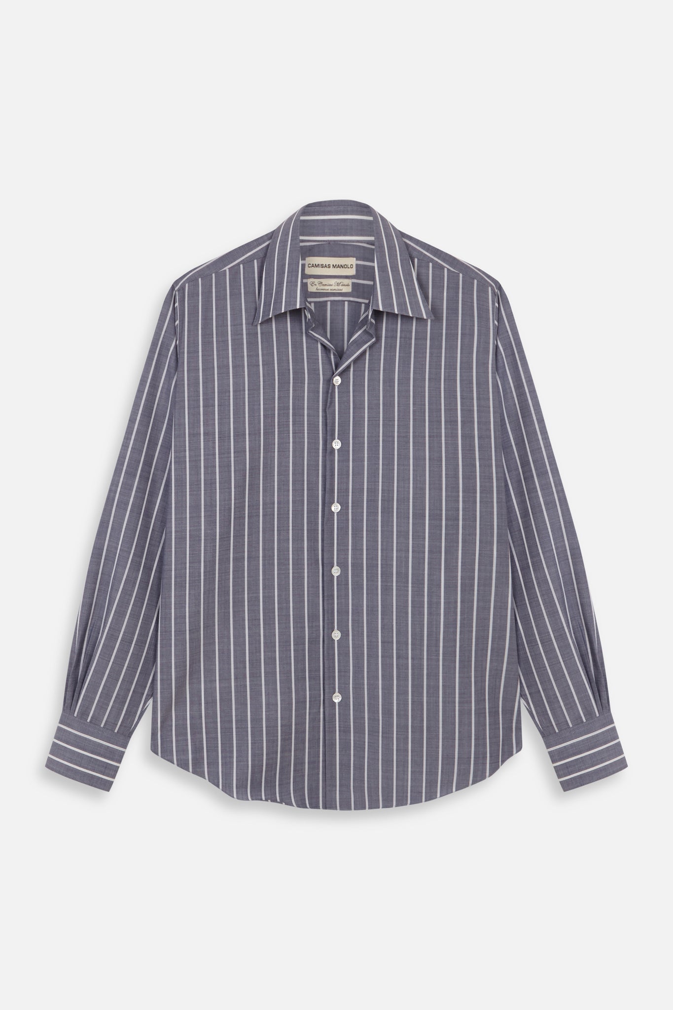 BLUE WHITE STRIPES NORMAL SHIRT