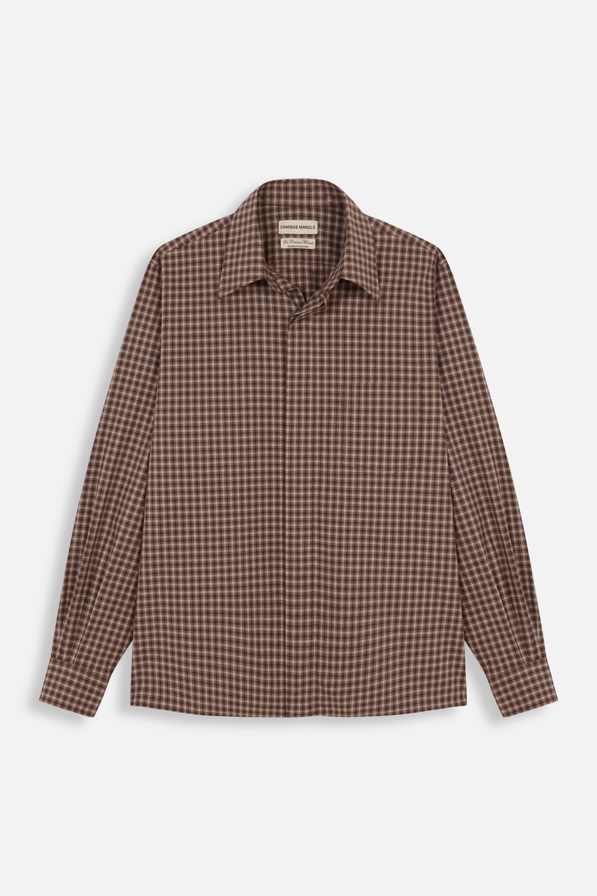 BROWN/CAMEL CHECKS CAMPO SHIRT
