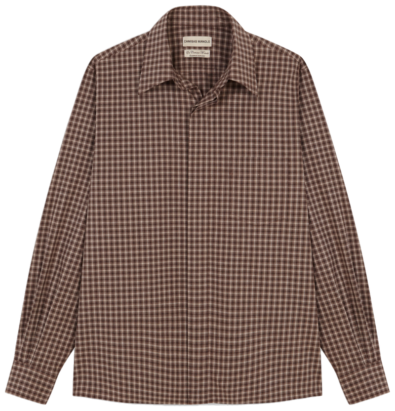 BROWN/CAMEL CHECKS CAMPO SHIRT