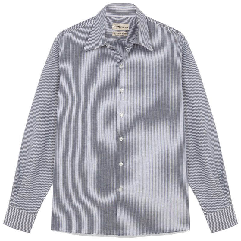 BLUE/WHITE STRIPES CAMISA SHIRT