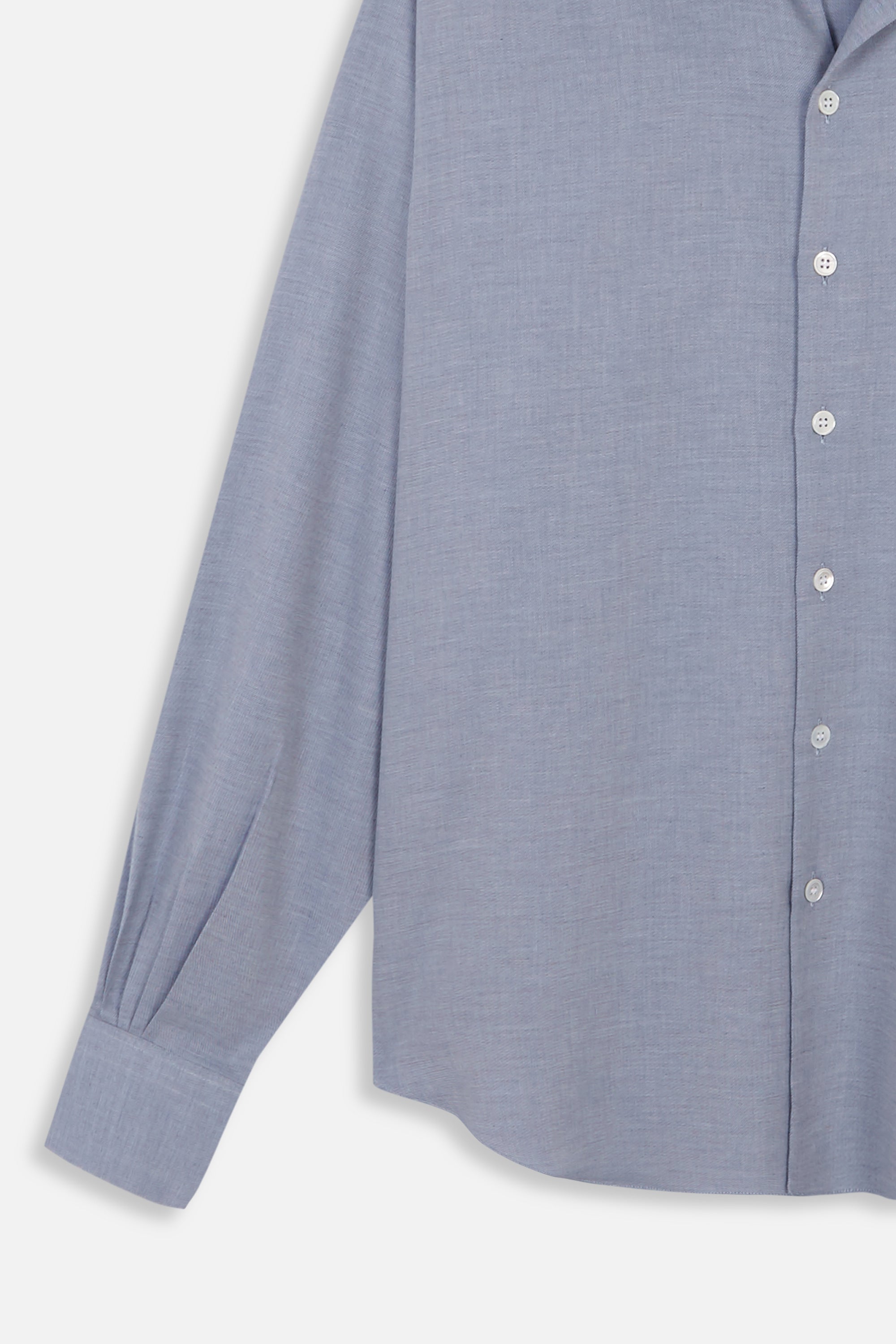 LIGHT BLUE MELANGE NORMAL SHIRT