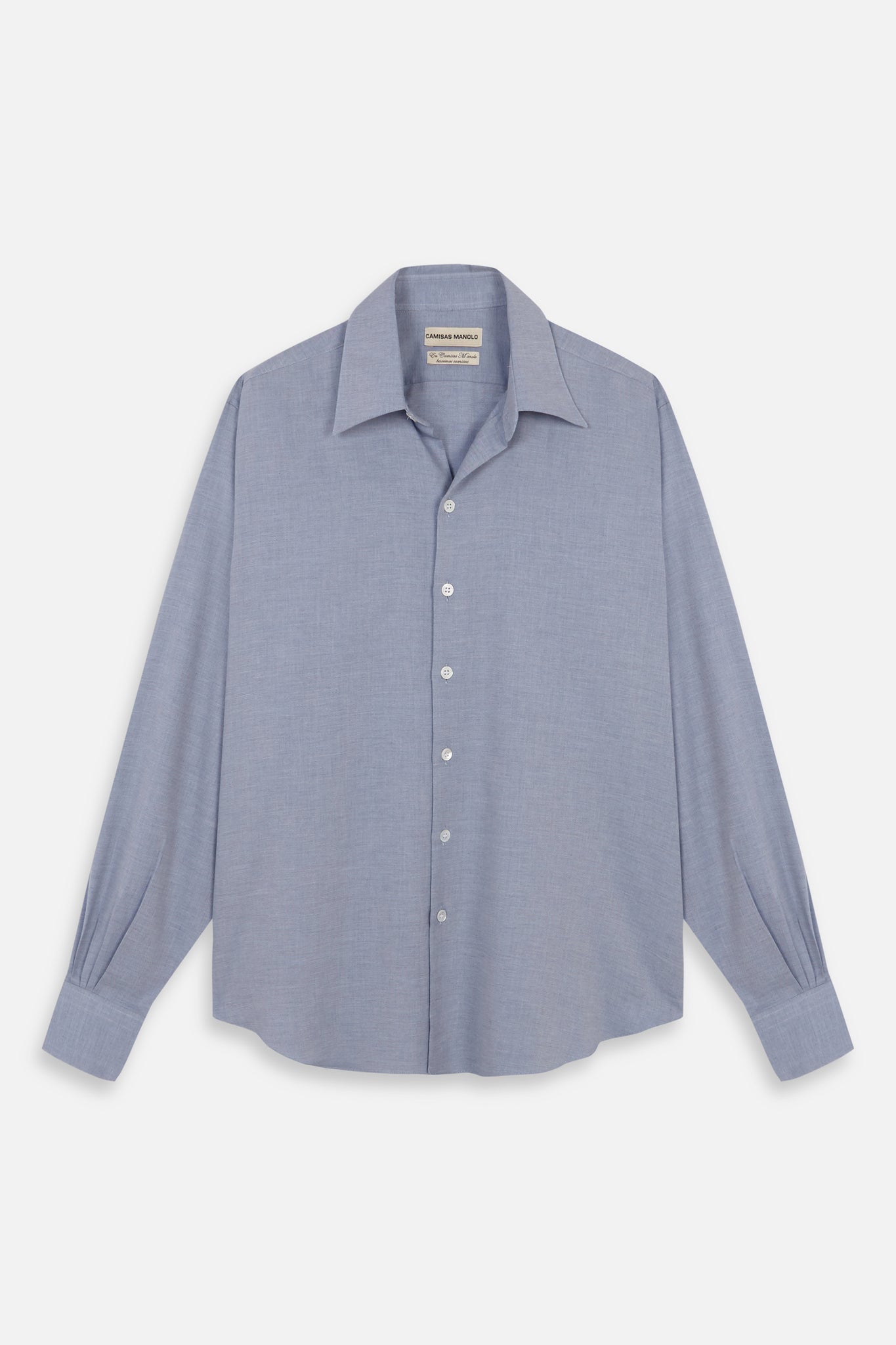 LIGHT BLUE MELANGE NORMAL SHIRT