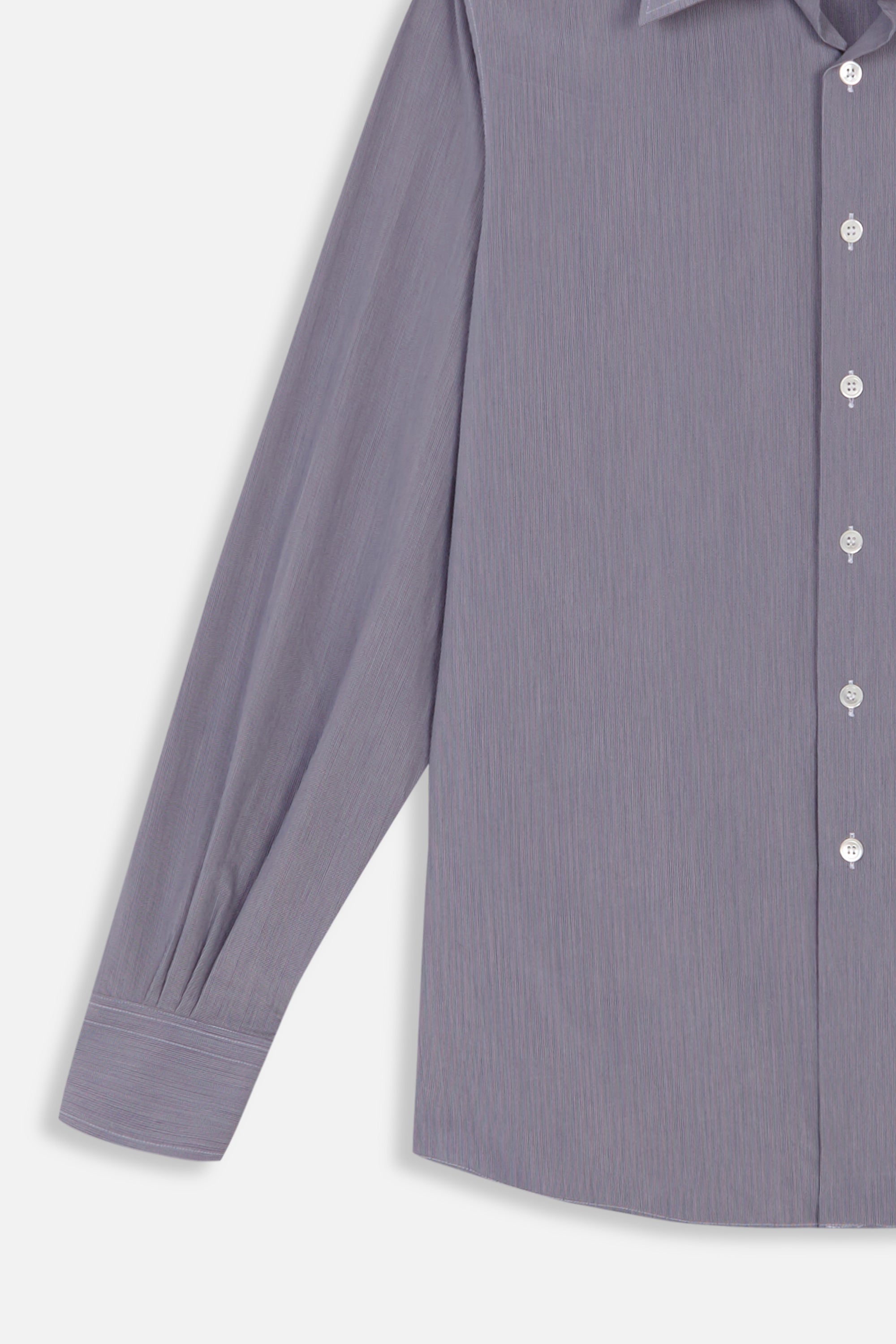 BLUE/GREY STRIPES FORMAL SHIRT