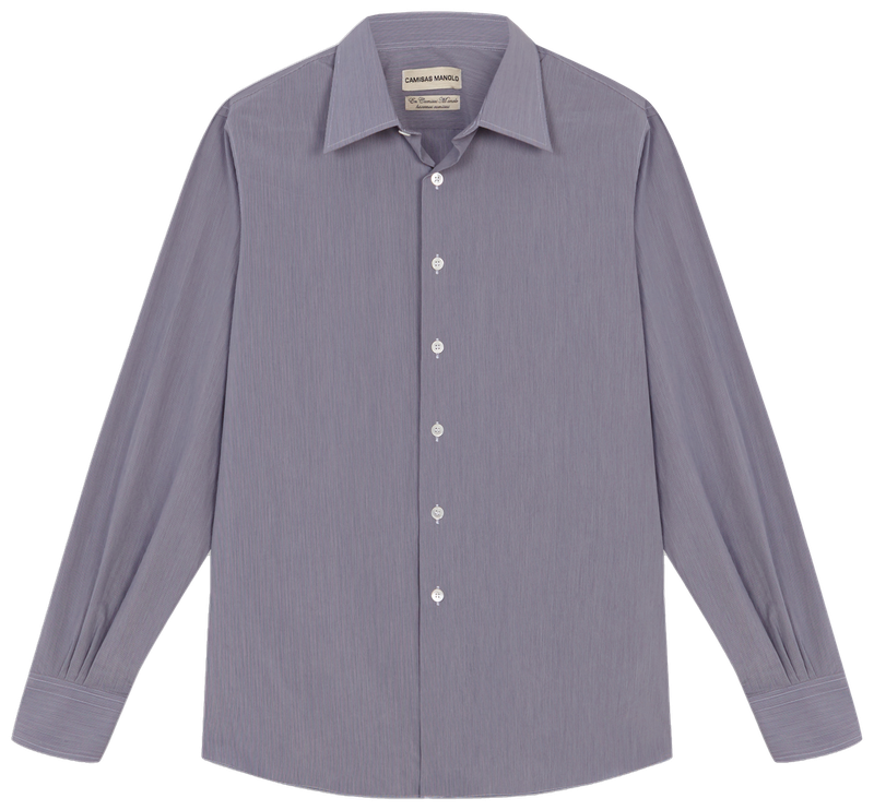 BLUE/GREY STRIPES FORMAL SHIRT