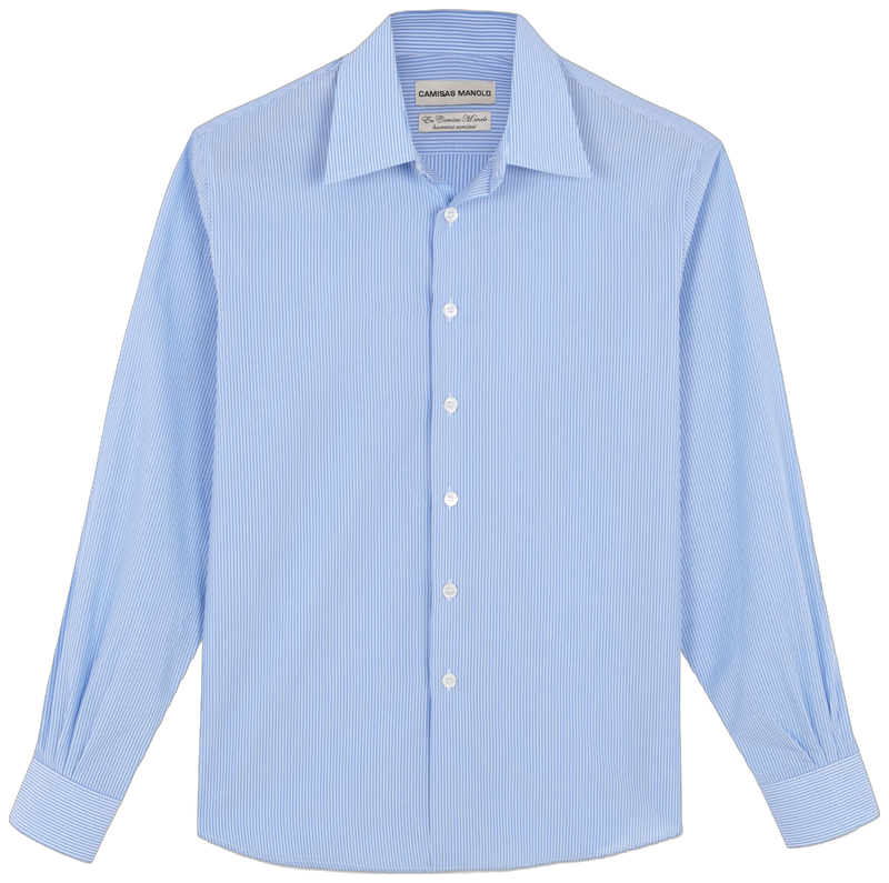 BLUE/BLUE STRIPES FORMAL SHIRT