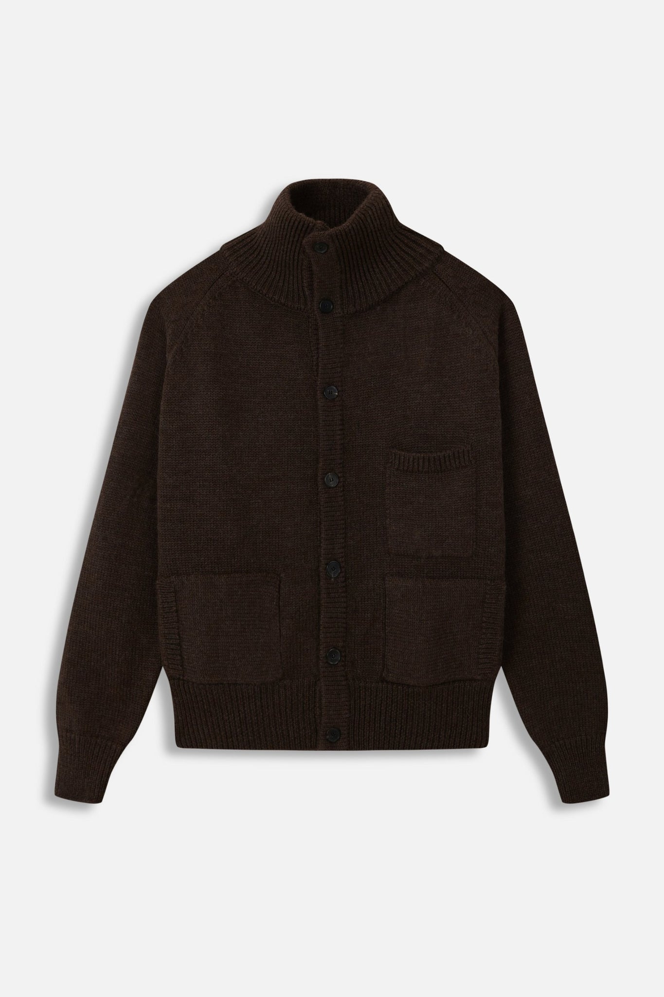 BROWN KNITTED JACKET