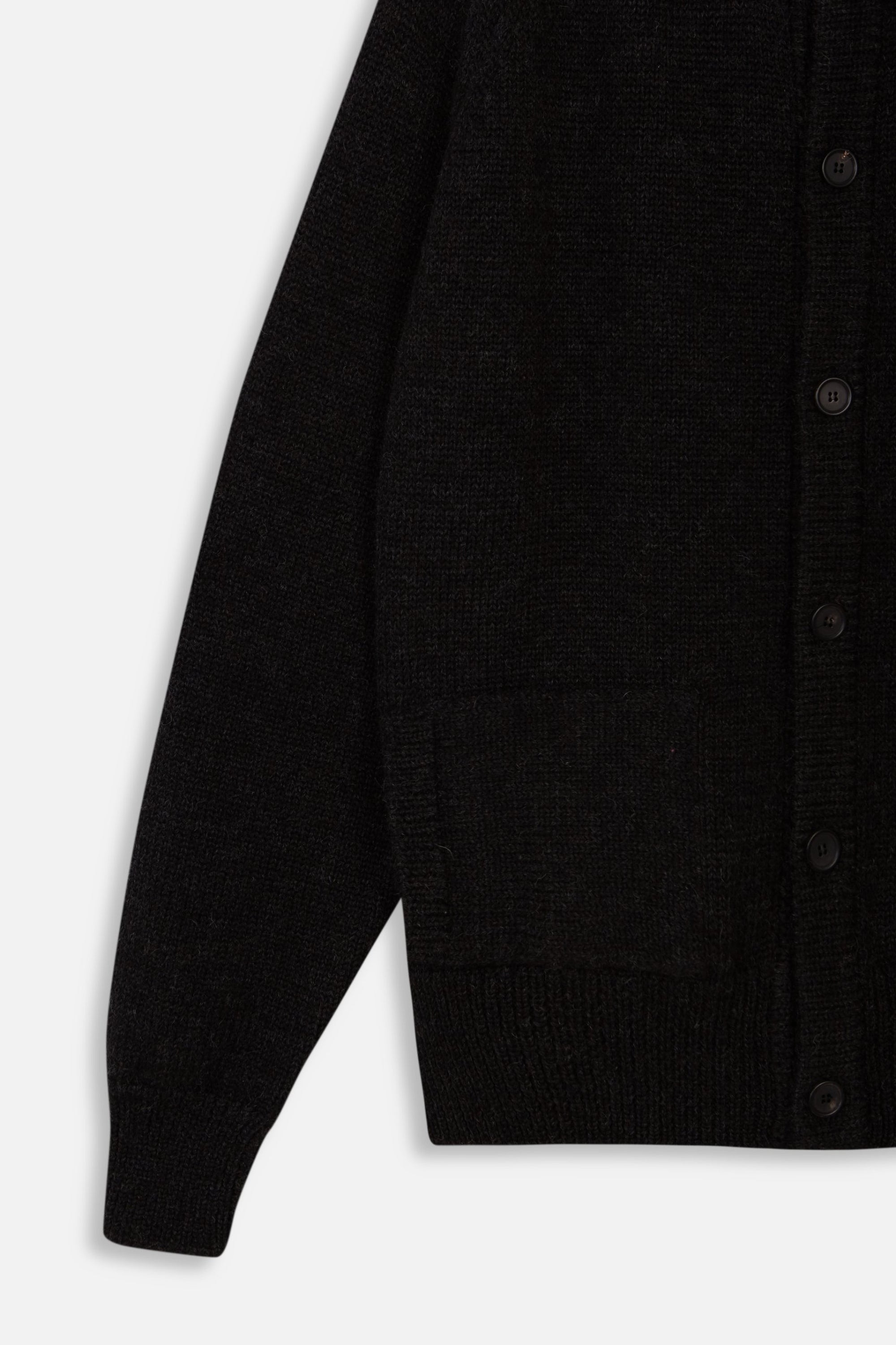 BLACK KNITTED JACKET