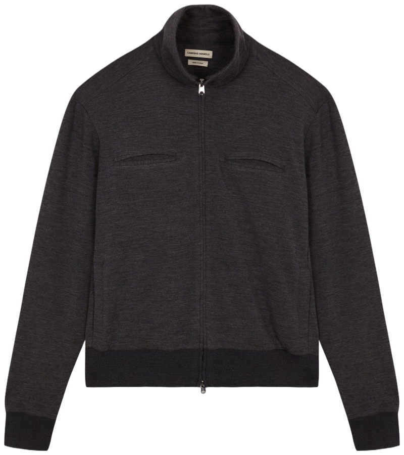 GREY JERSEY CM JACKET