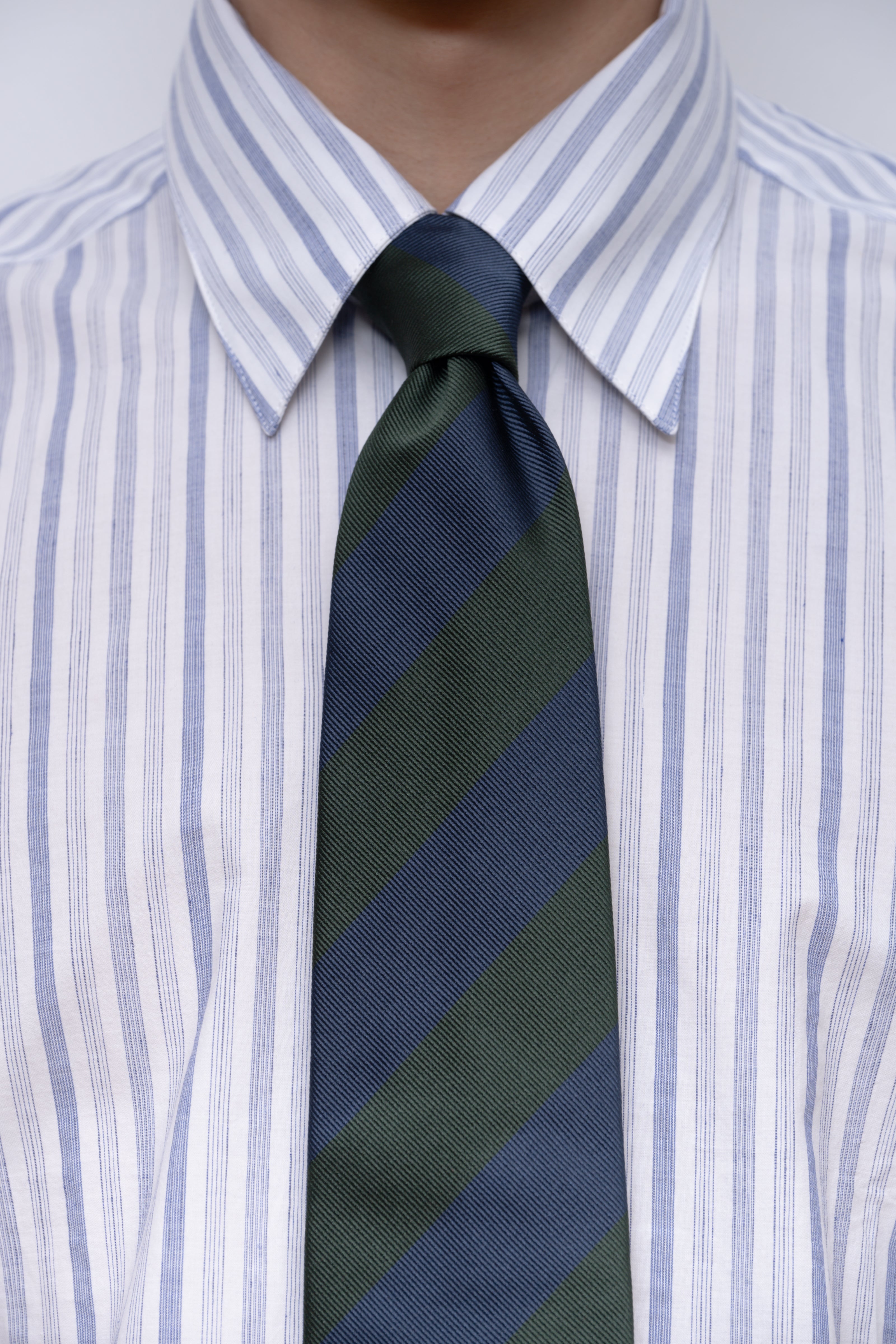 blue/green stripes cm tie