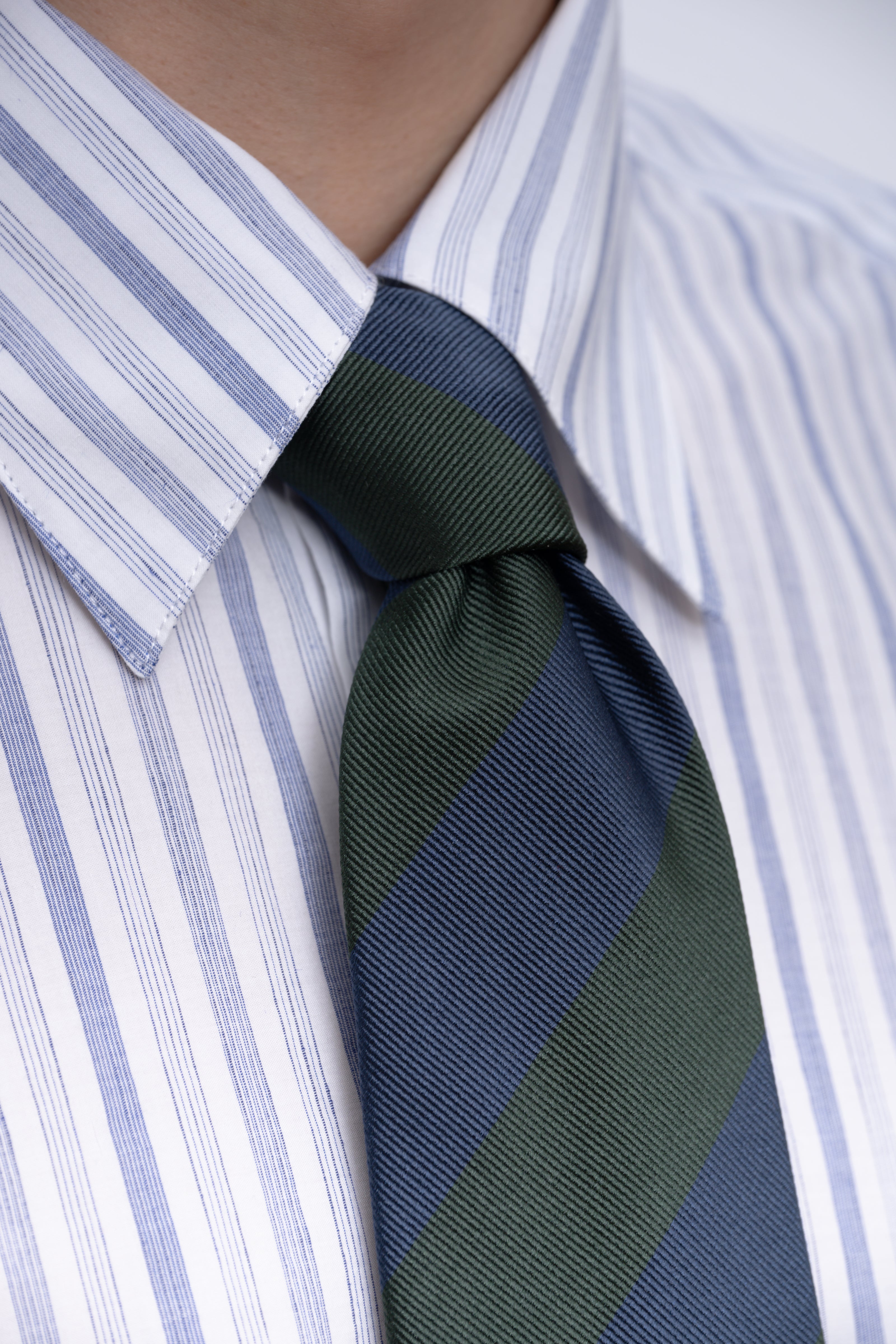 blue/green stripes cm tie