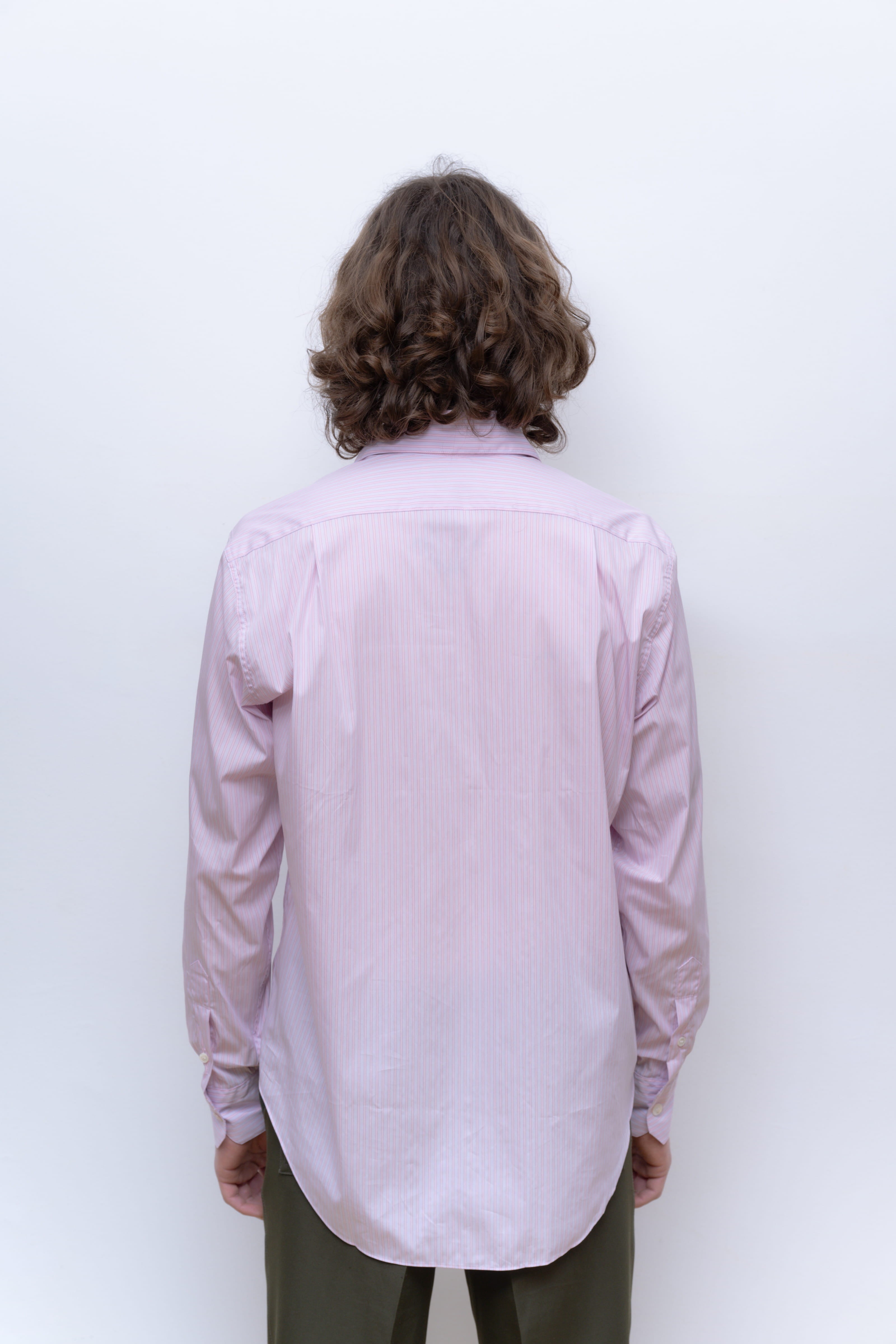 PINK PINK STRIPES NORMAL SHIRT
