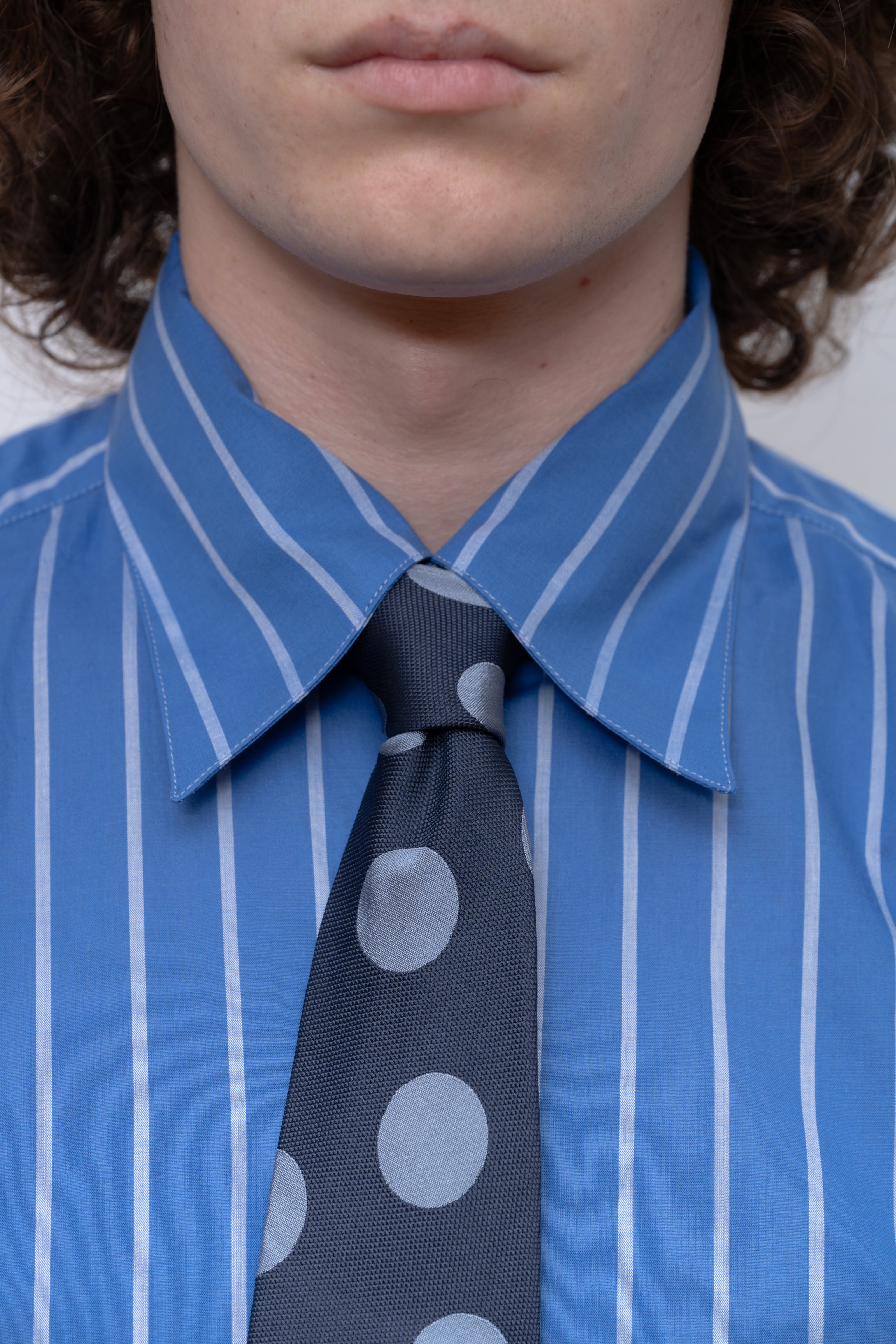blue blue dots cm tie