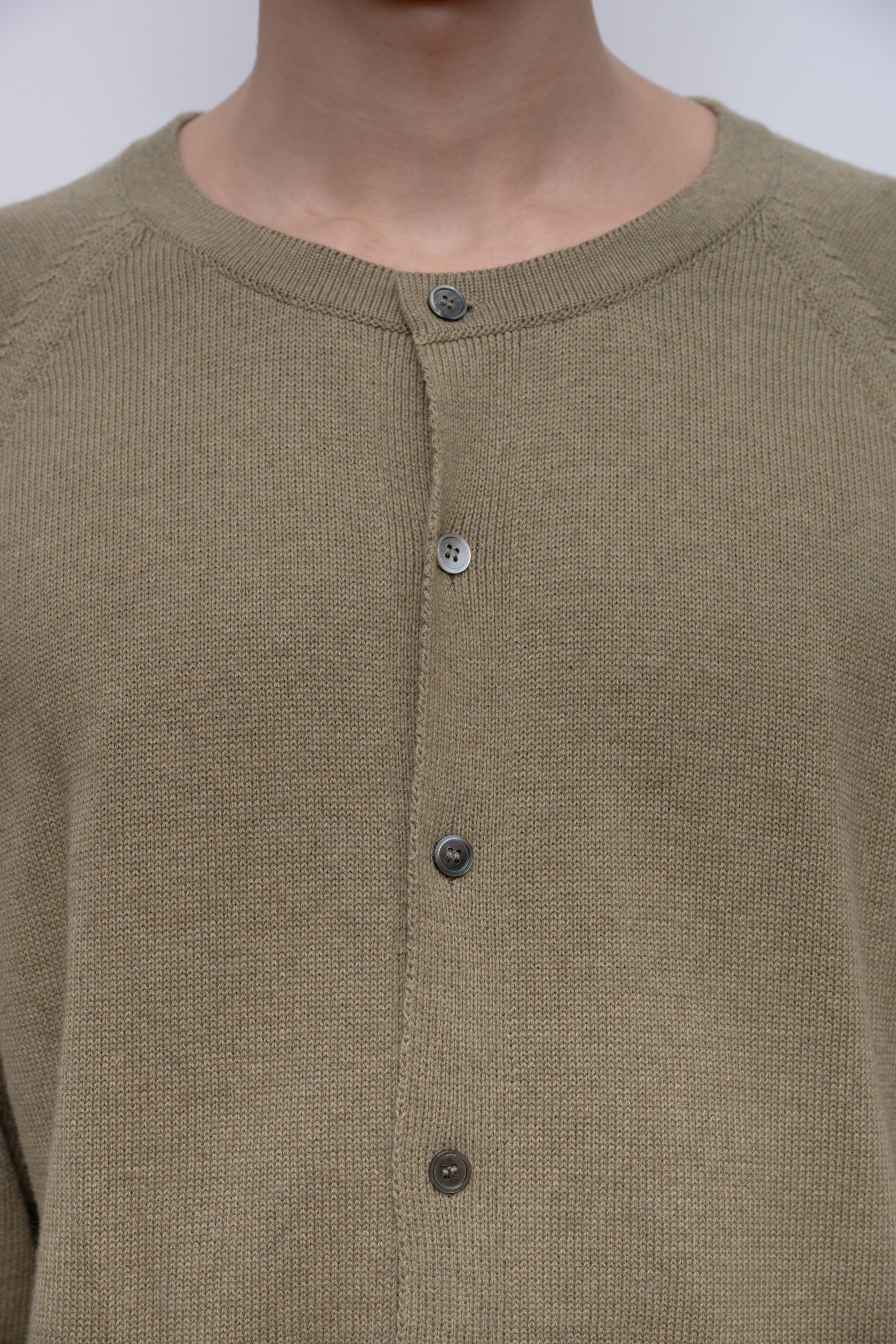 GREEN KNITTED CARDIGAN