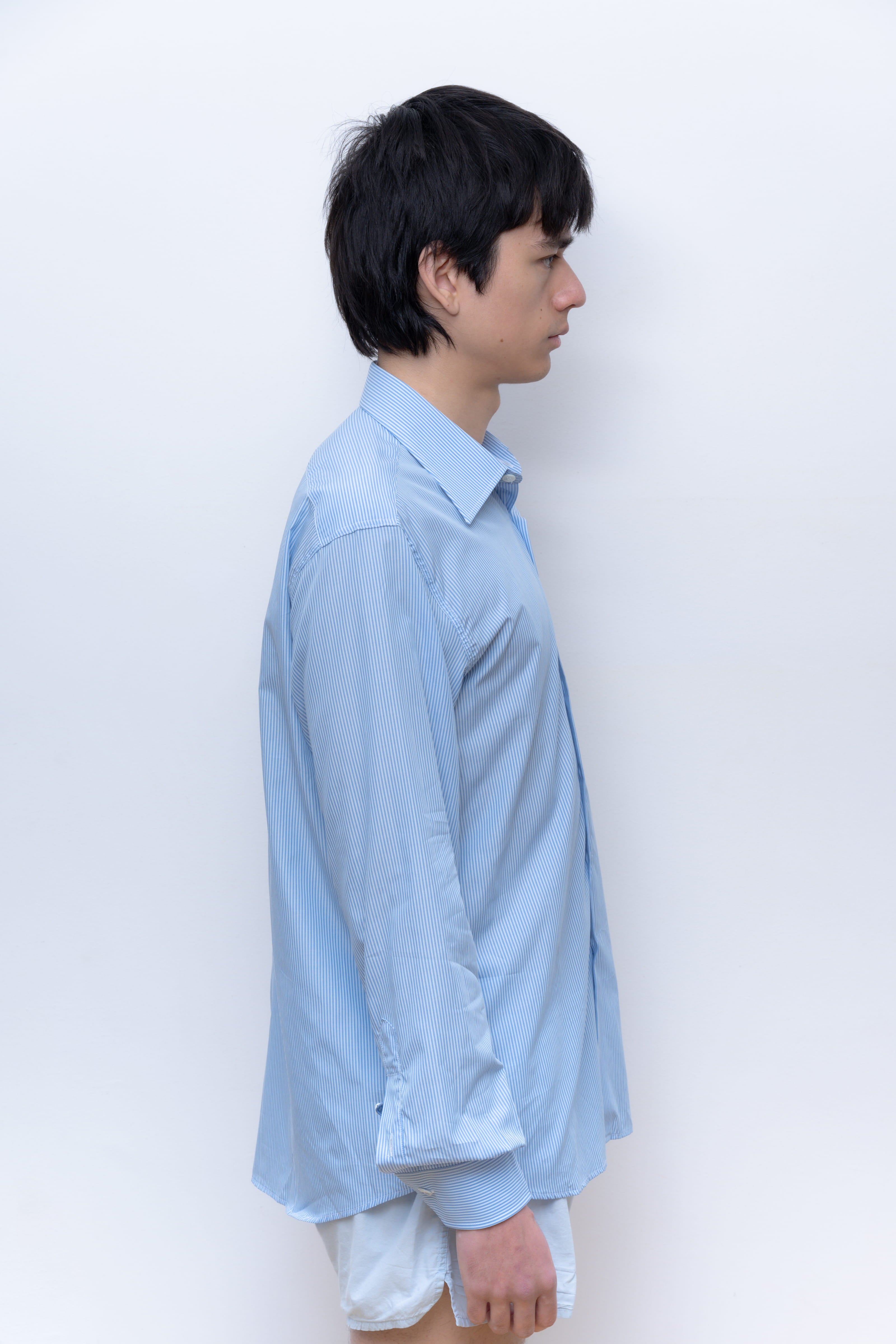 BLUE/BLUE STRIPES FORMAL SHIRT