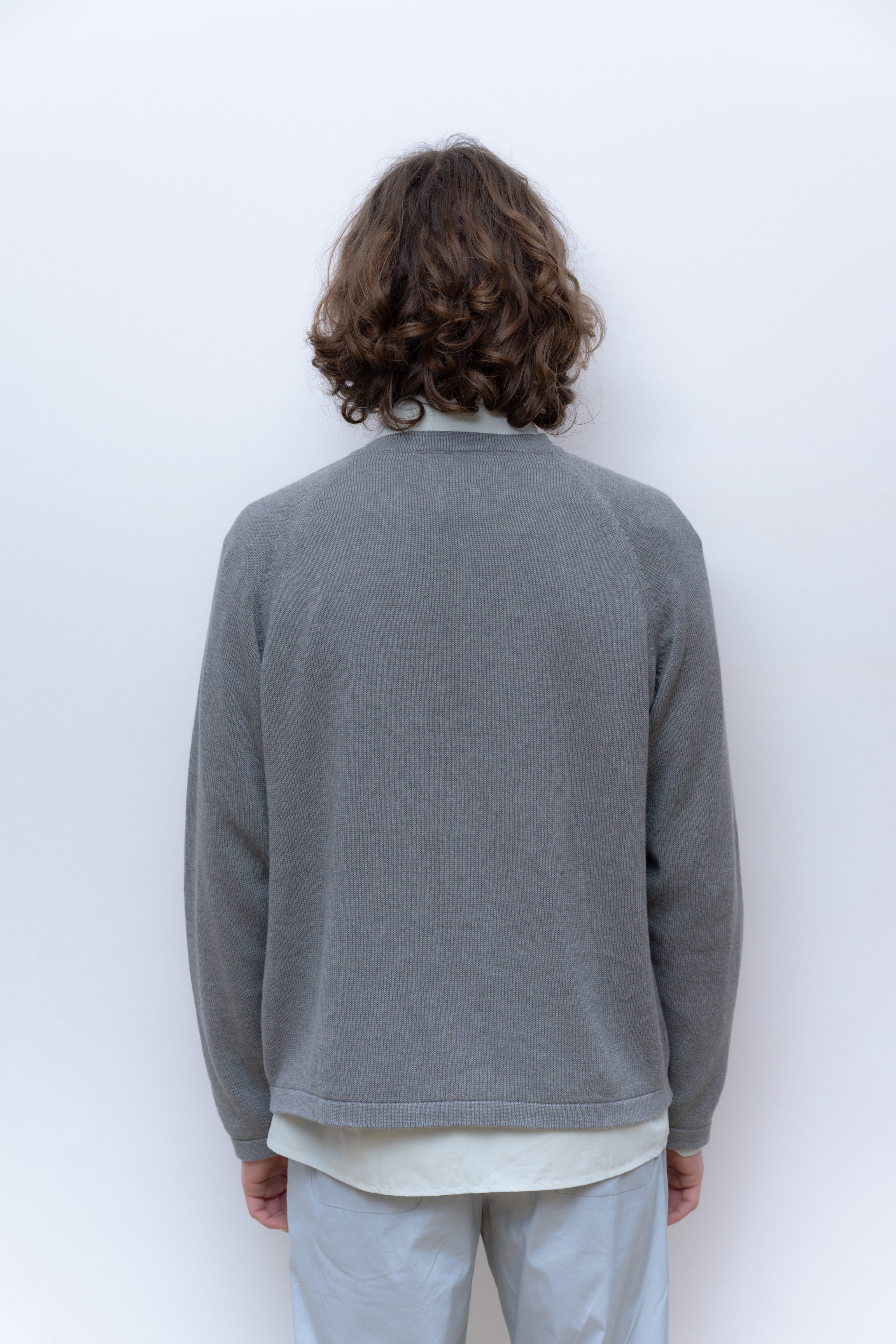 GREY KNITTED CARDIGAN