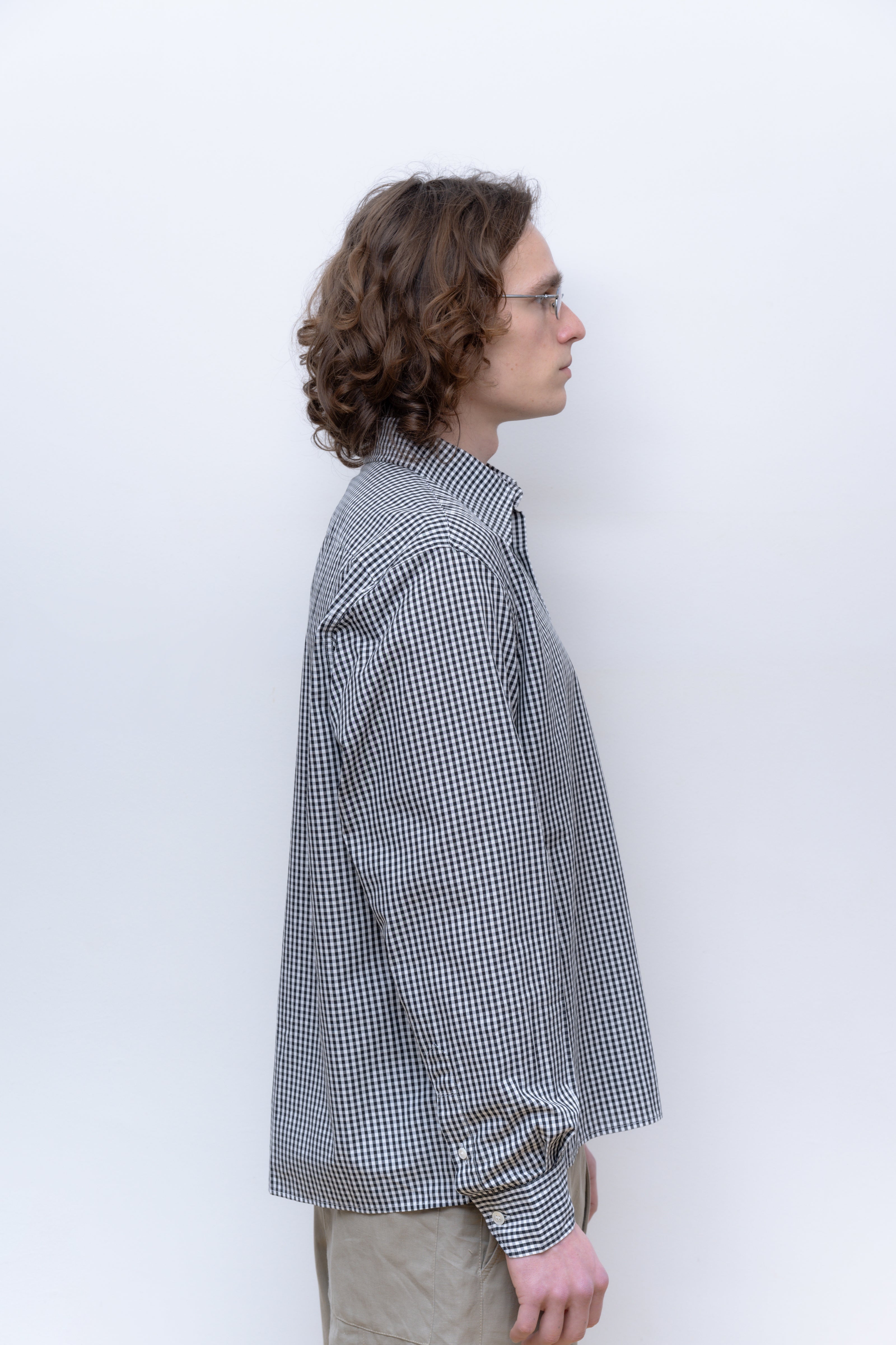 BLACK/WHITE GINGHAM CHECK CAMPO SHIRT