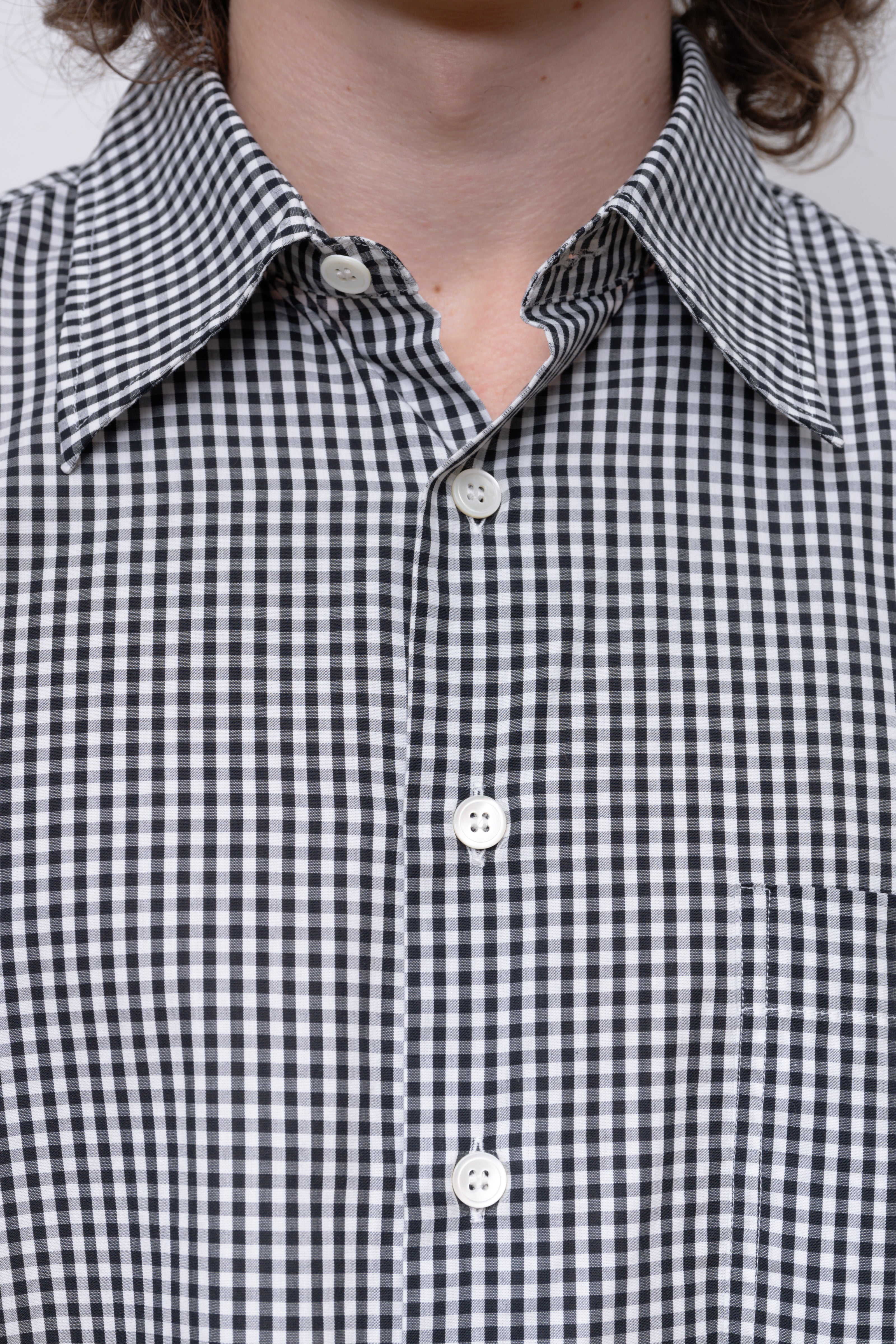 BLACK/WHITE GINGHAM CHECK CAMPO SHIRT