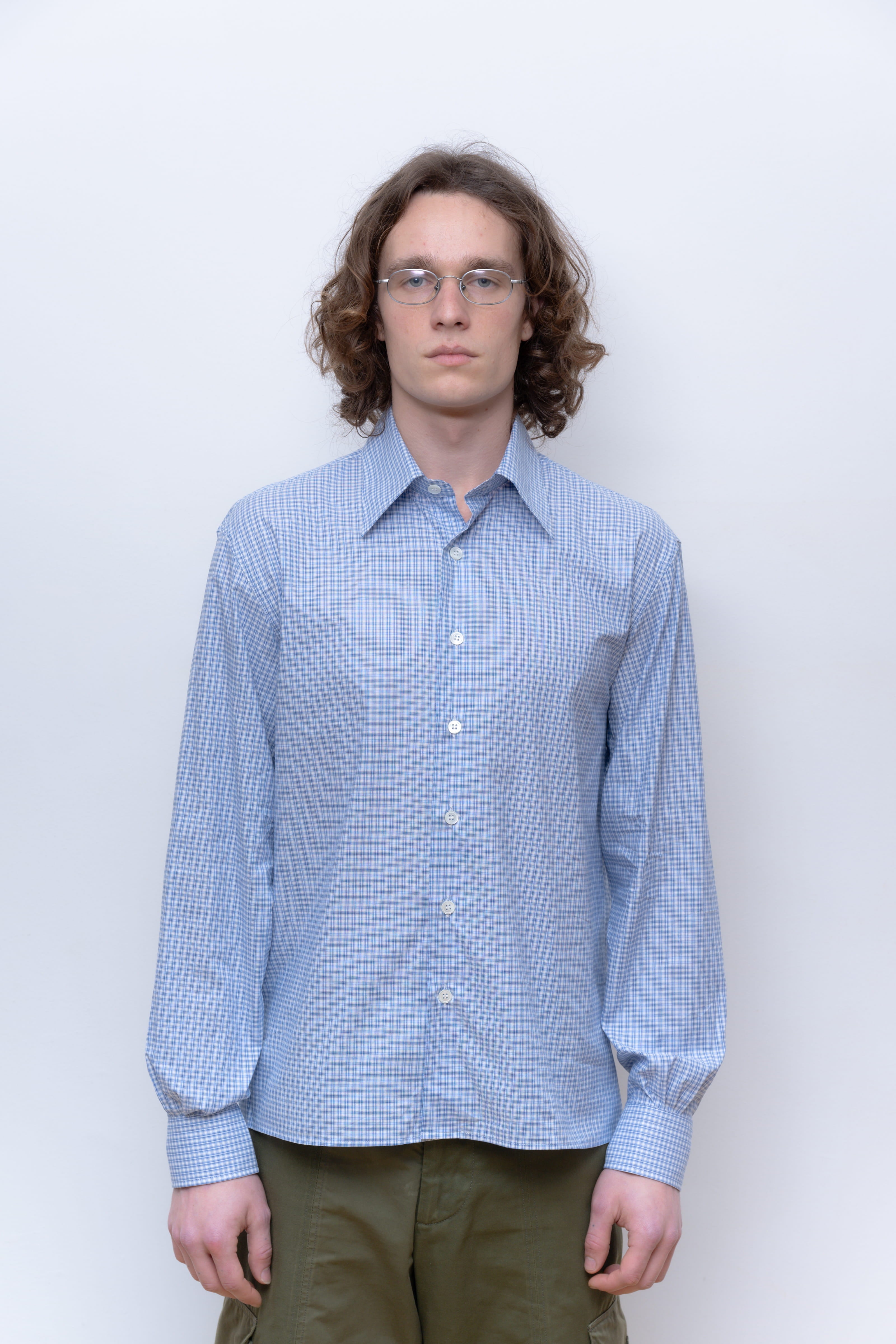 BLUE CHECKS CAMISA SHIRT