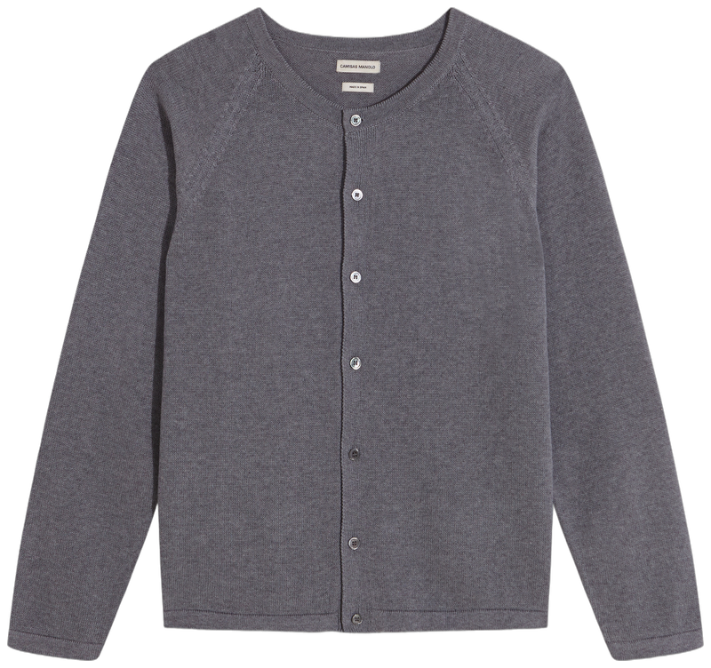 GREY KNITTED CARDIGAN