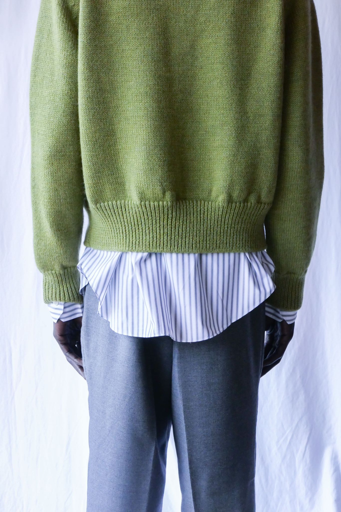 GREEN KNITTED JACKET