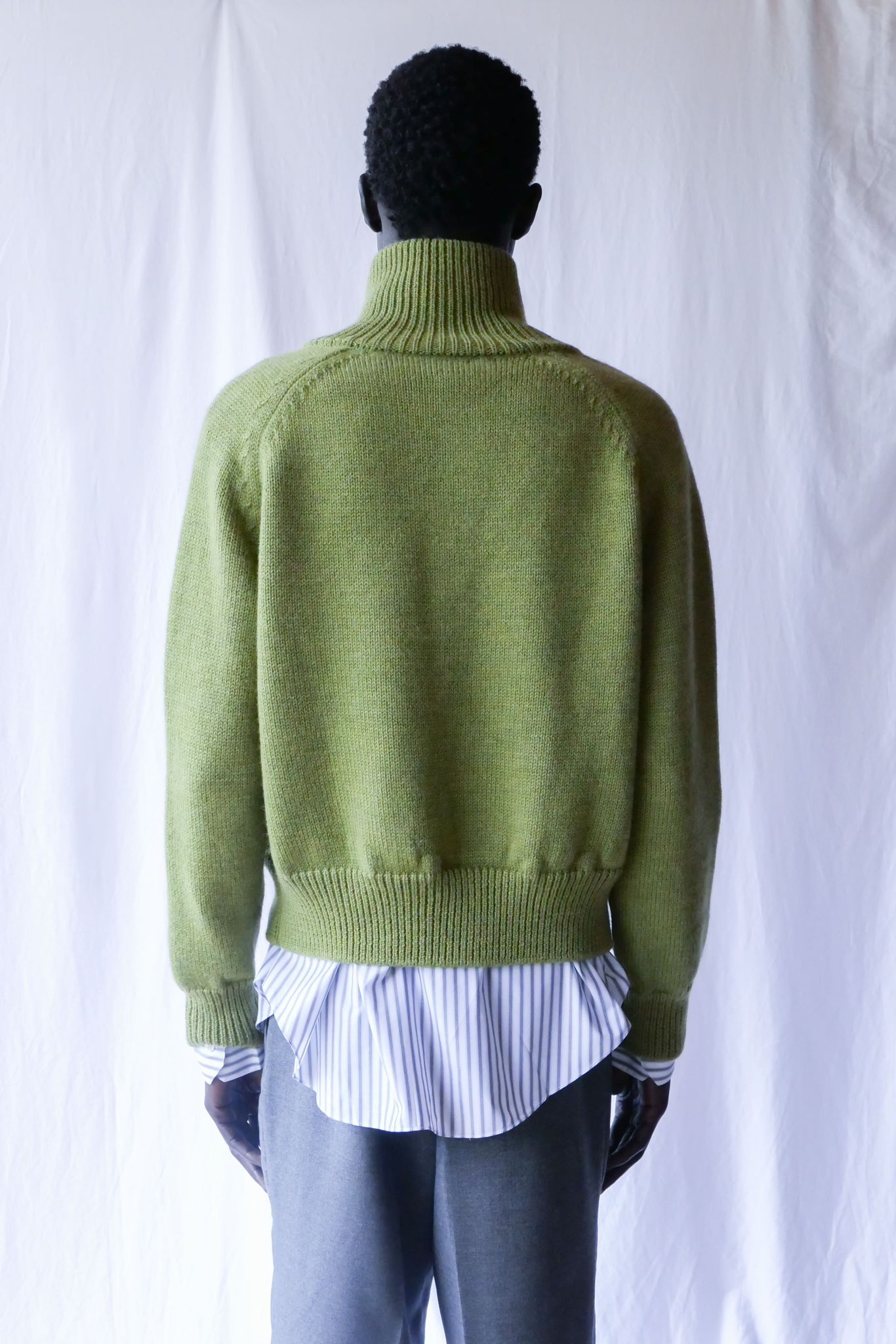 GREEN KNITTED JACKET