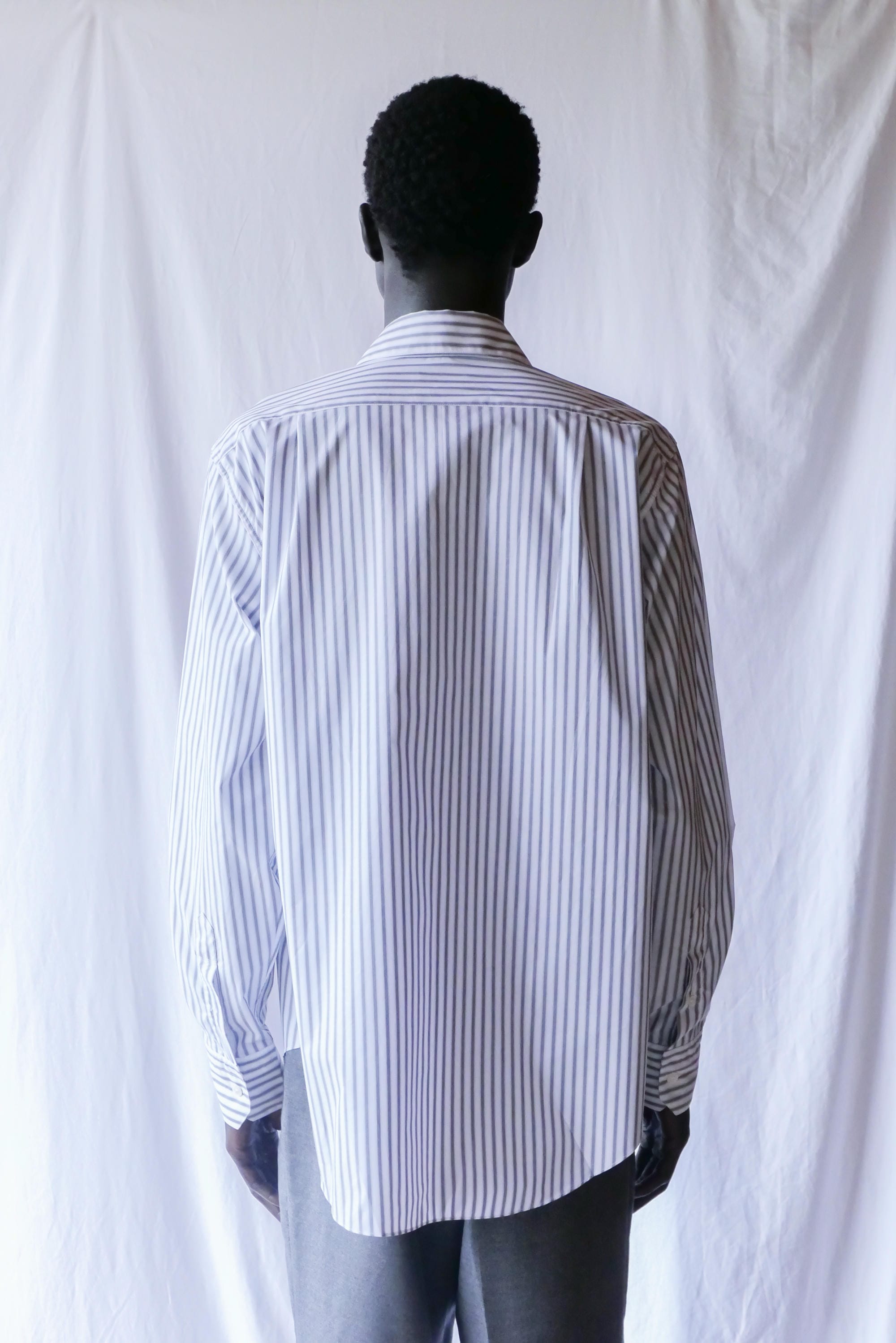 white black stripes normal shirt