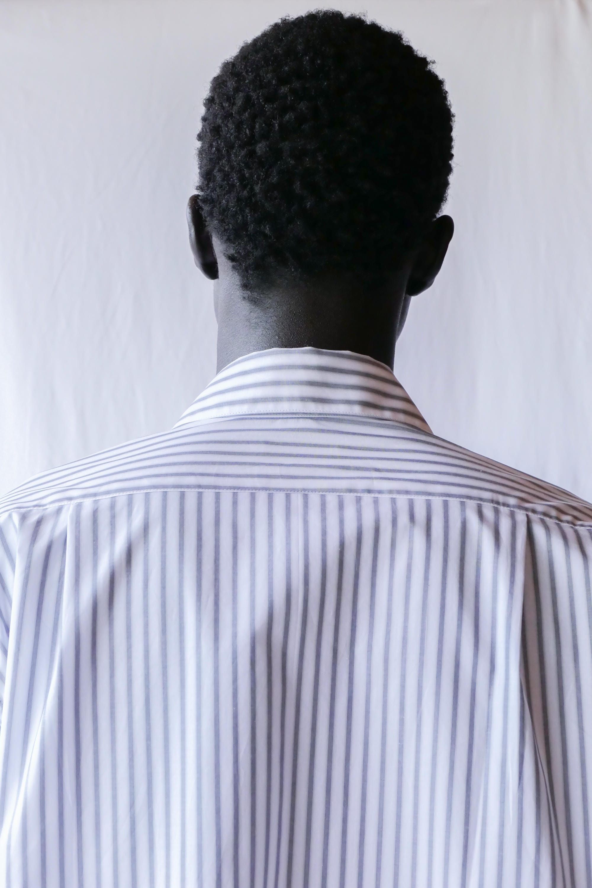 white black stripes normal shirt