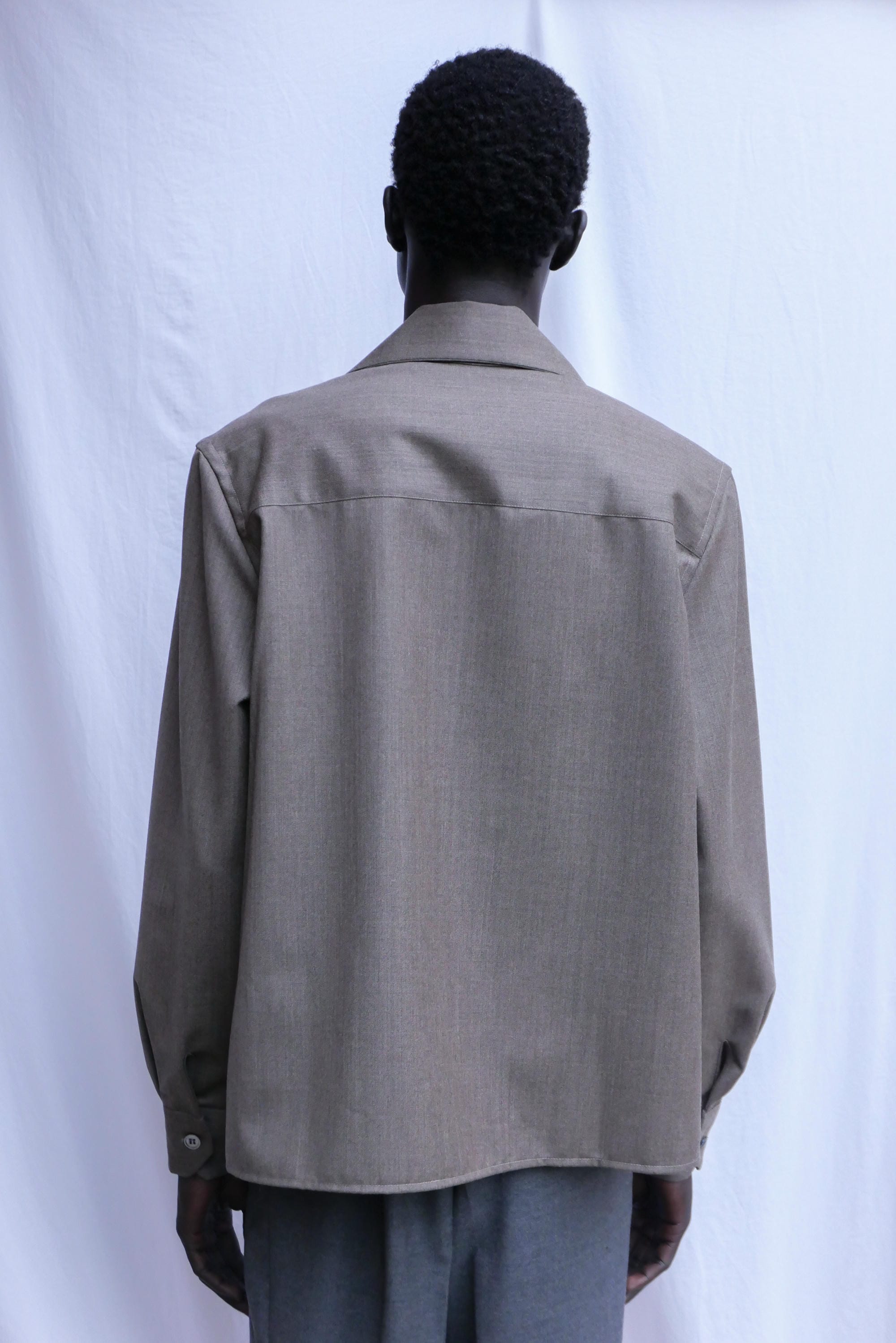 grey wool buenas noches shirt