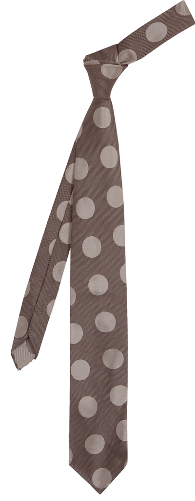GREY GREY DOTS CM TIE
