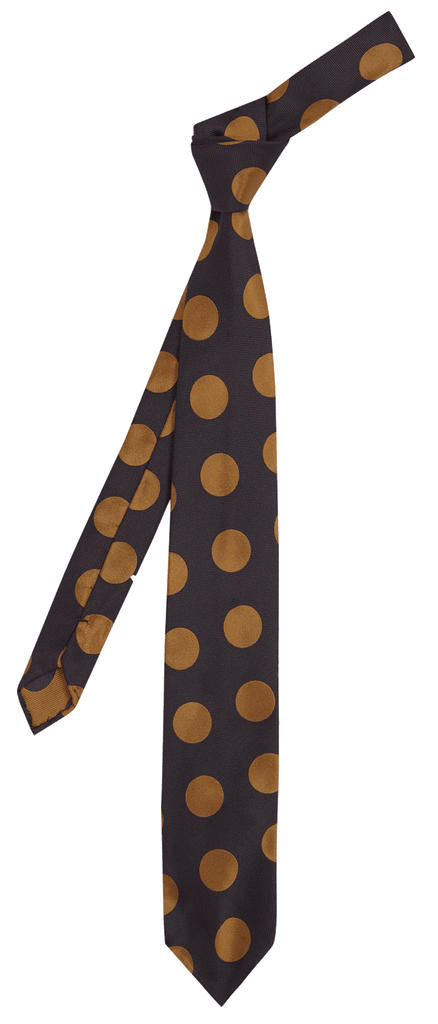 BLUE GOLD DOTS CM TIE