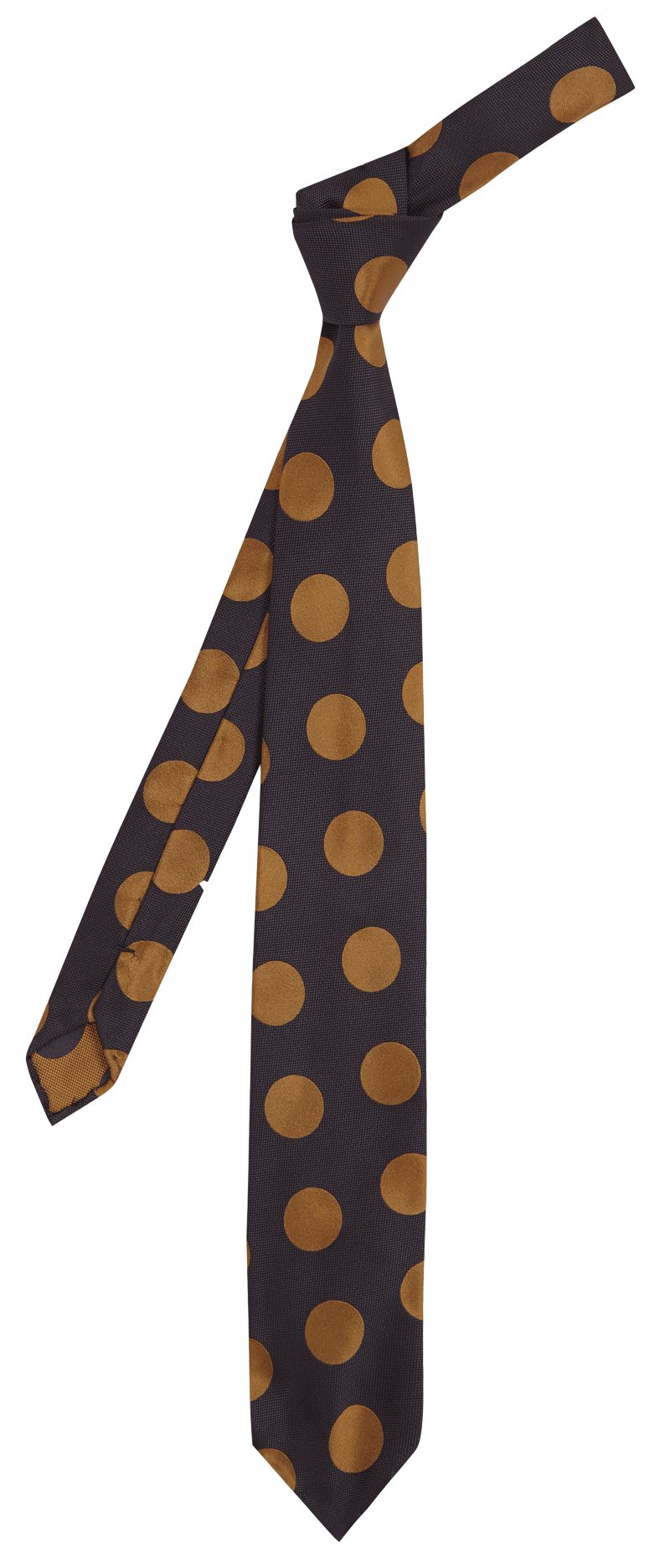 BLUE GOLD DOTS CM TIE