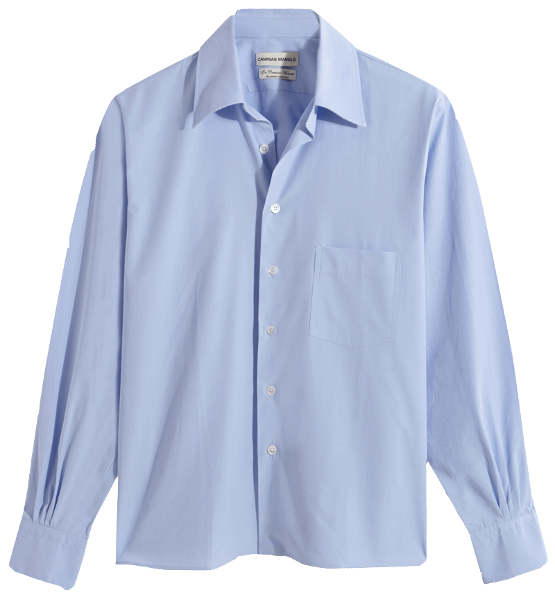 light blue camisa shirt