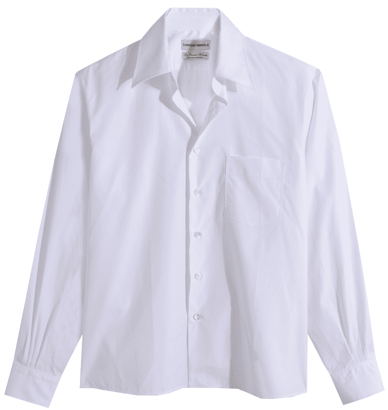 white camisa shirt