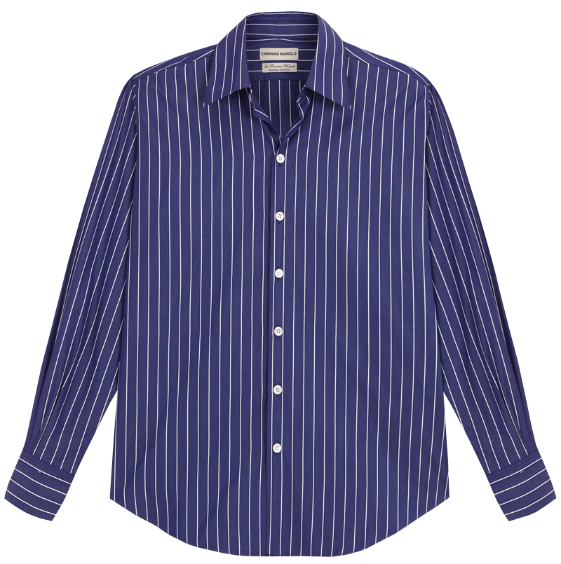 dark blue white stripes normal shirt