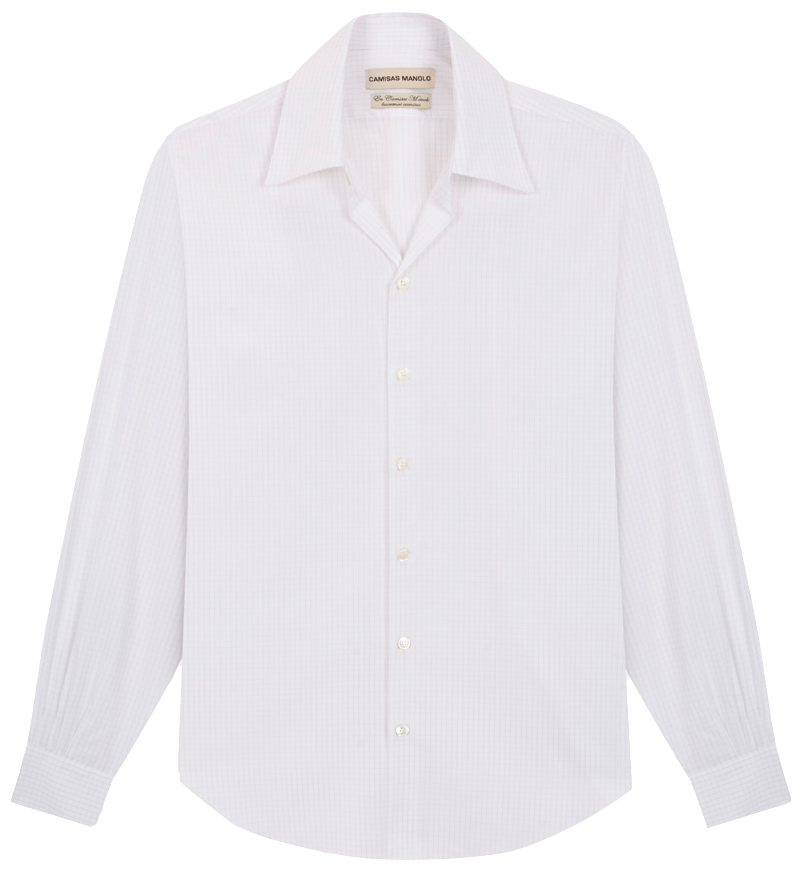 white grey checks normal shirt