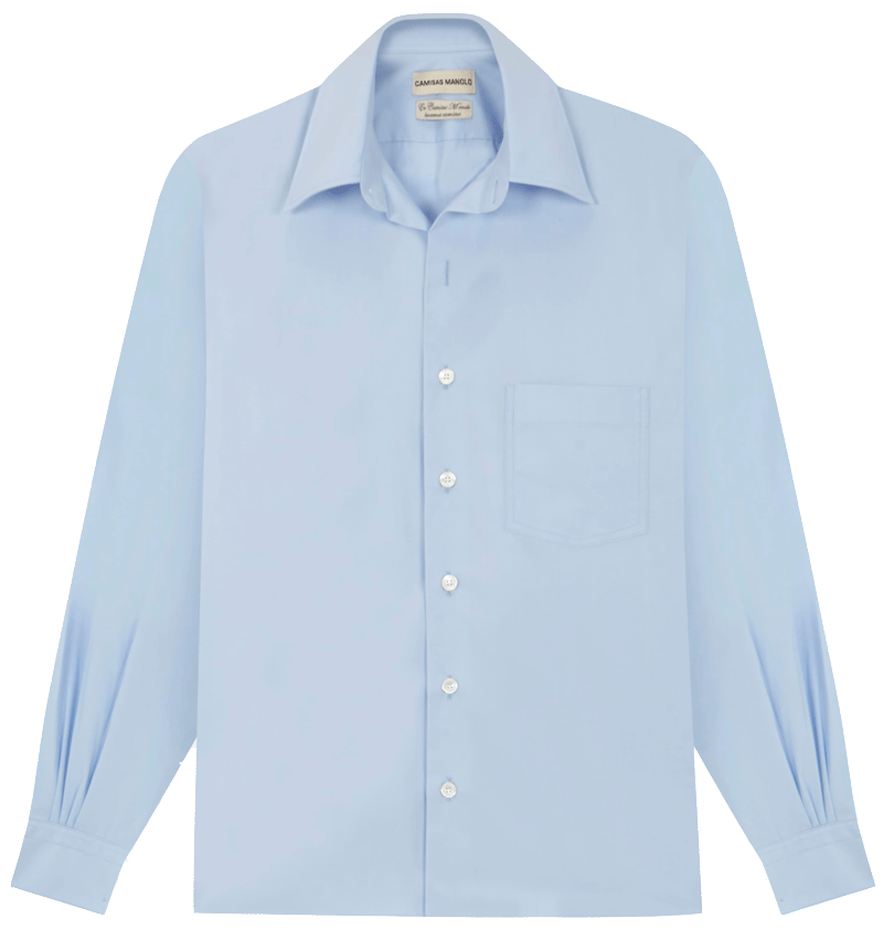 light blue camisa shirt