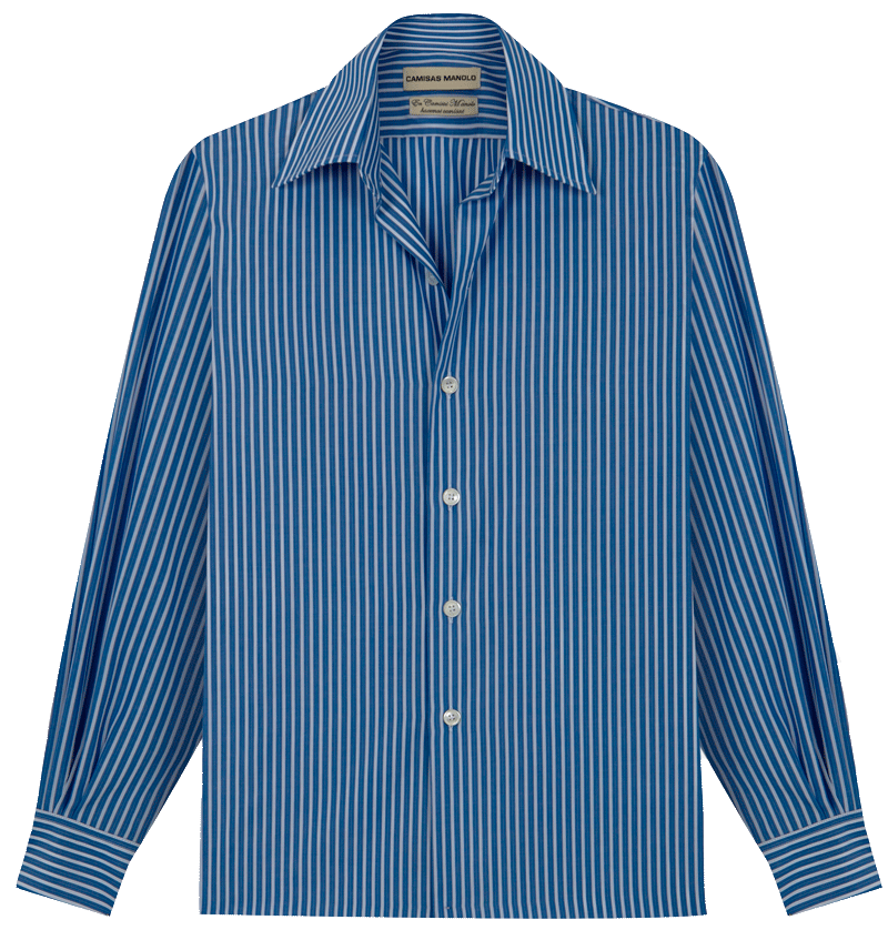 DARK BLUE/WHITE STRIPES CAMISA SHIRT
