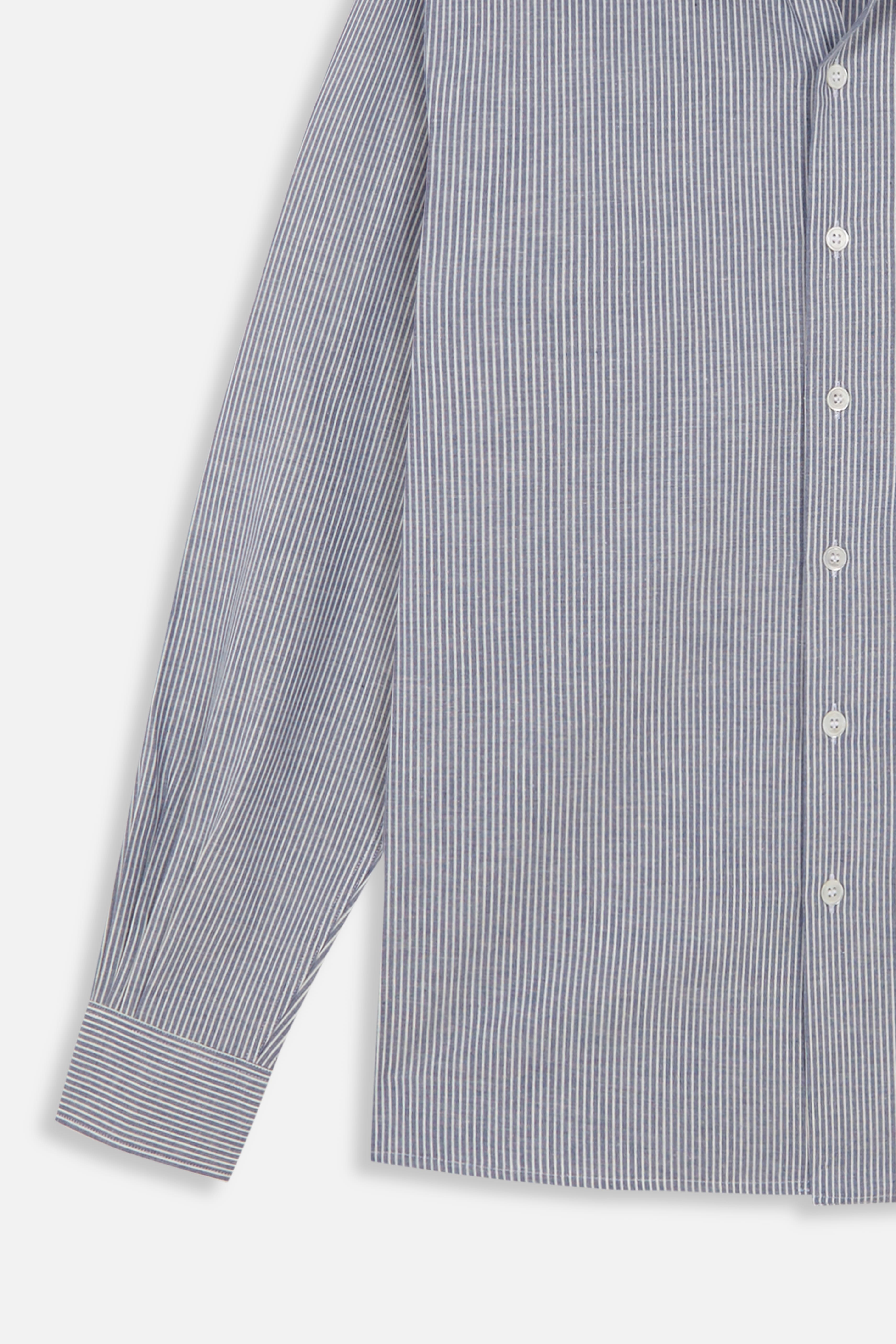 BLUE/WHITE STRIPES CAMISA SHIRT