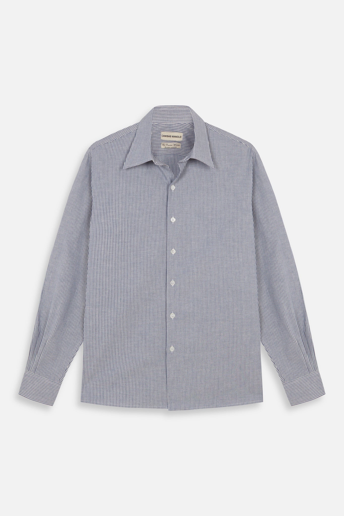 BLUE/WHITE STRIPES CAMISA SHIRT