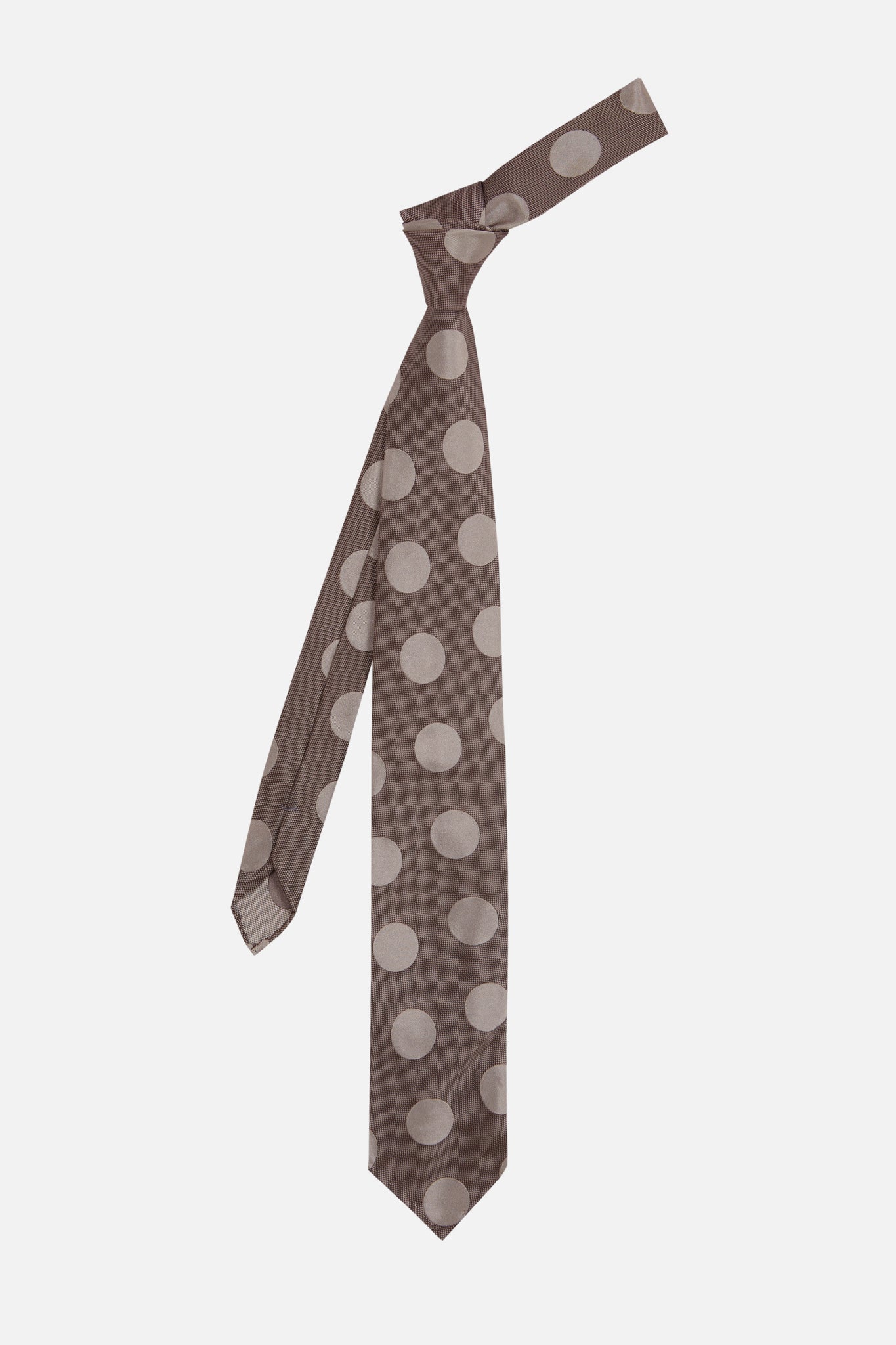 GREY GREY DOTS CM TIE