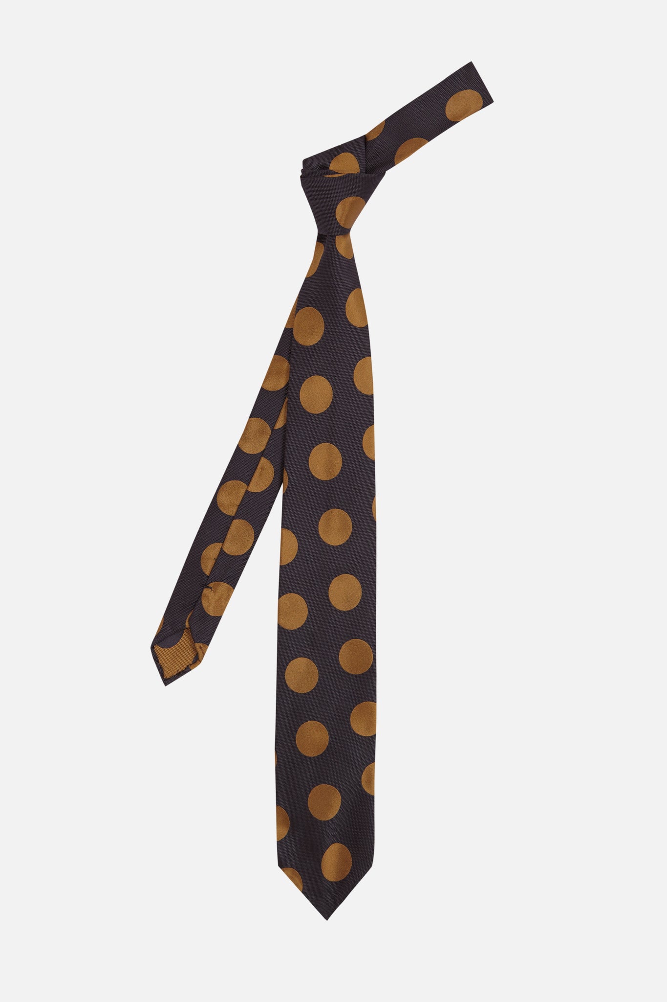 BLUE GOLD DOTS CM TIE