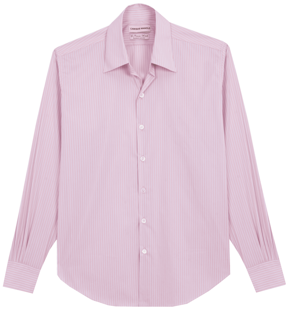 PINK PINK STRIPES NORMAL SHIRT